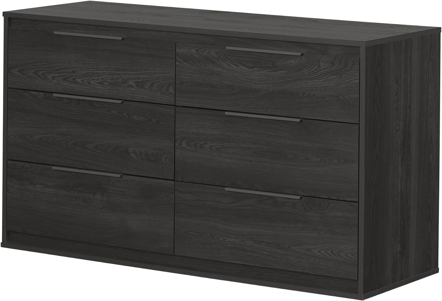 Hourra 6-Drawer Double Dresser, Gray Oak