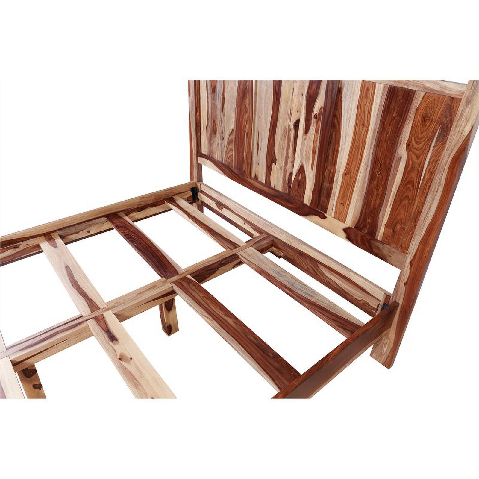 Kalispell 4 PC Solid Sheesham Wood Queen Bedroom Set