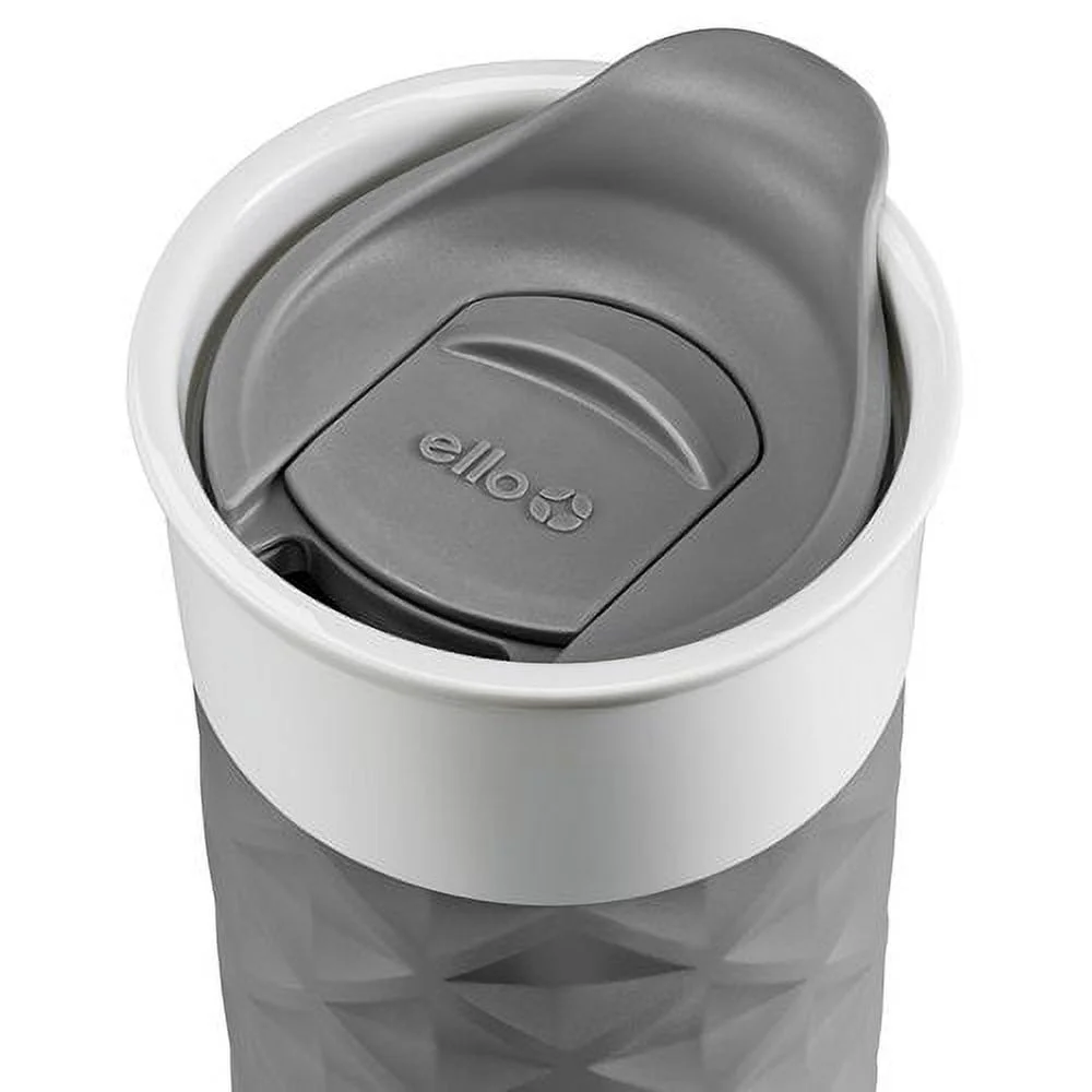 Ello Ogden BPA-Free Ceramic Travel Mug with Lid, 16-Ounce