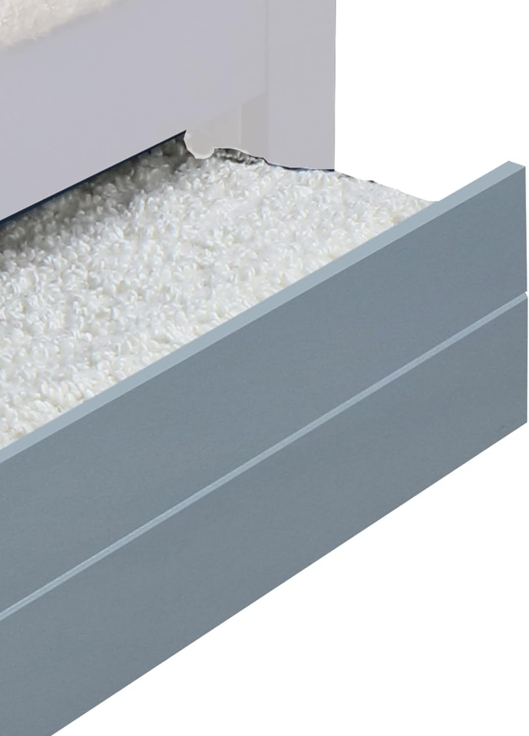 Gray Transitional Wooden Trundle Bed With Caster Wheels