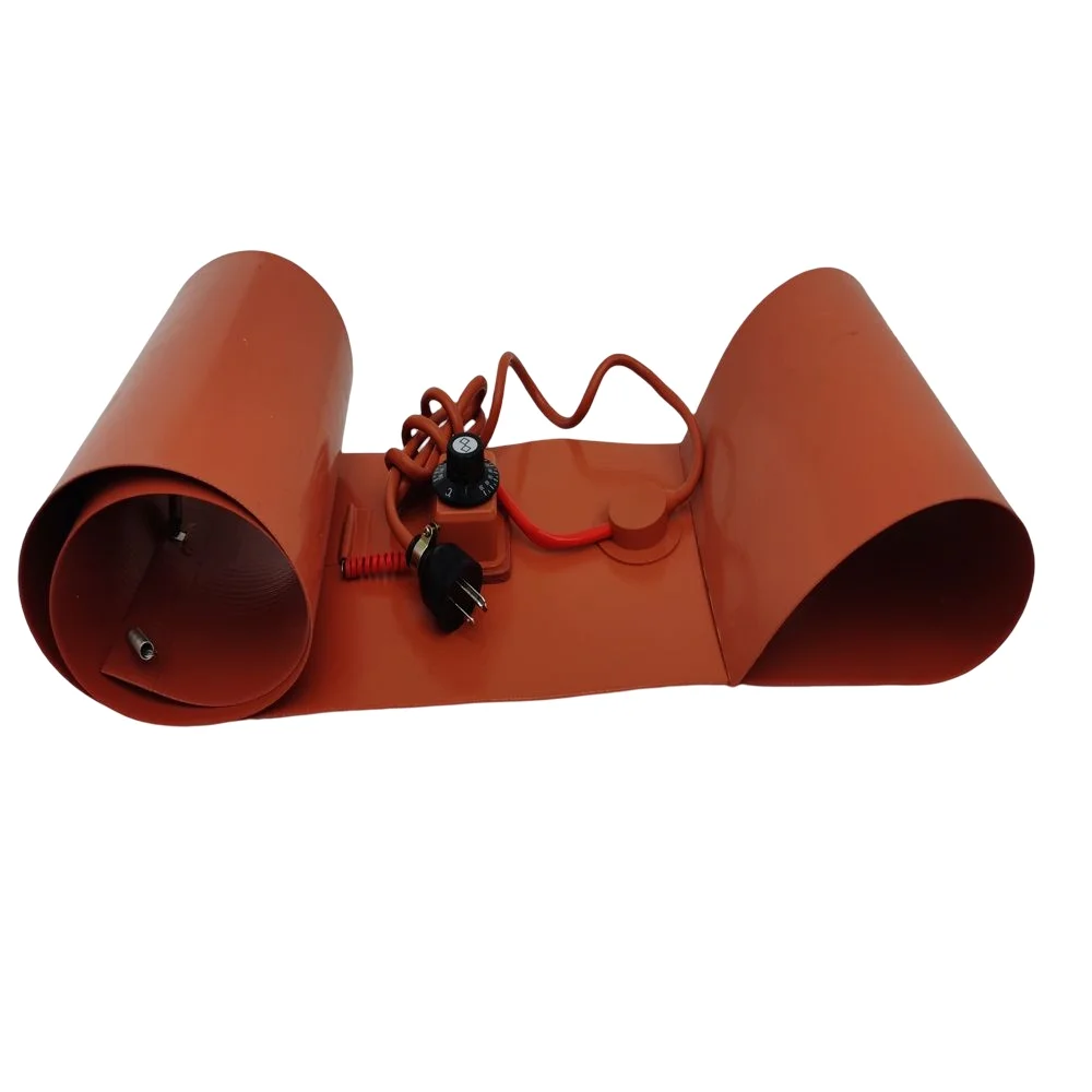 Techtongda 2KW Rubber Heater Silicone Heating Blanket Oil Drum Heater