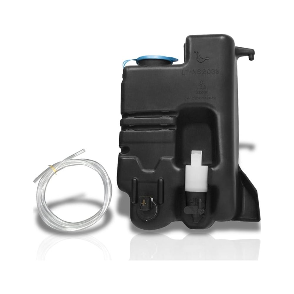 For 2004 to 2015 Nissan Titan Car Windshield Washer Fluid Reservoir Bottle Tank Assembly with Pump+Cap+Fluid Level Sensor