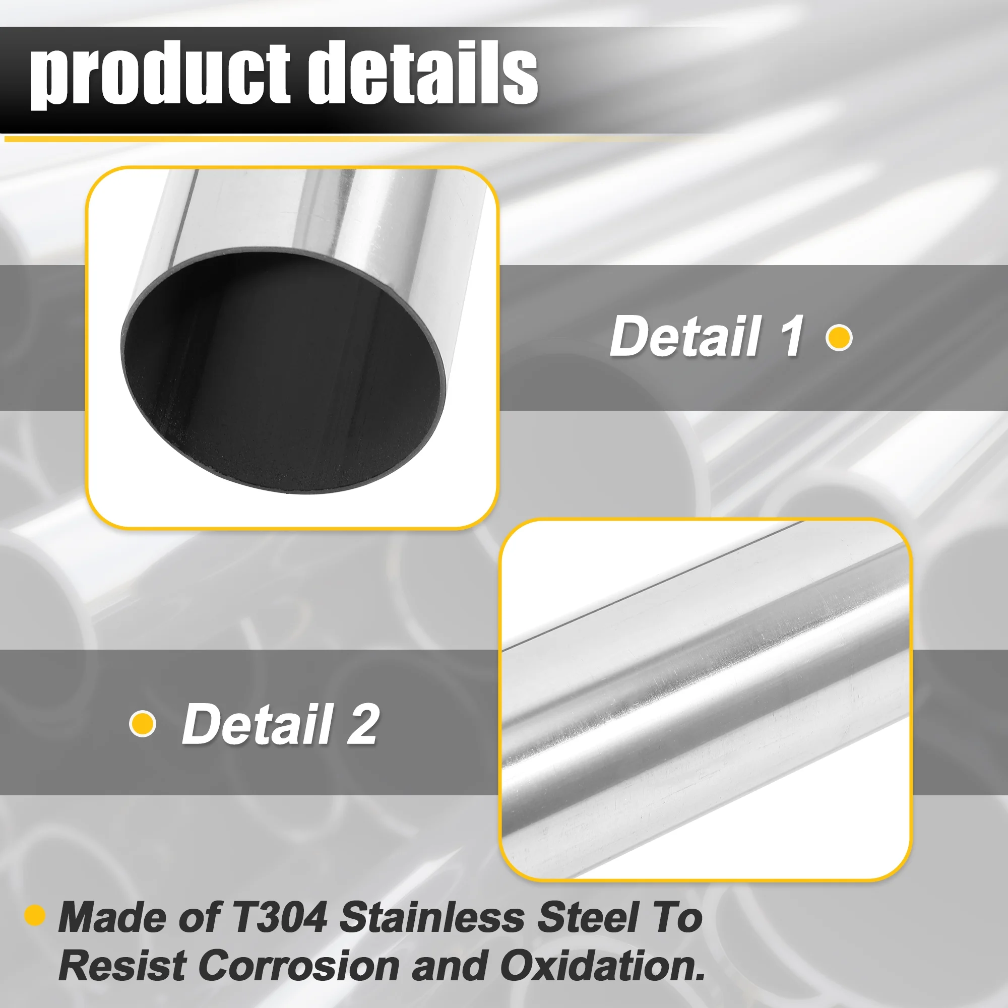 Unique Bargains 2pcs Straight 2