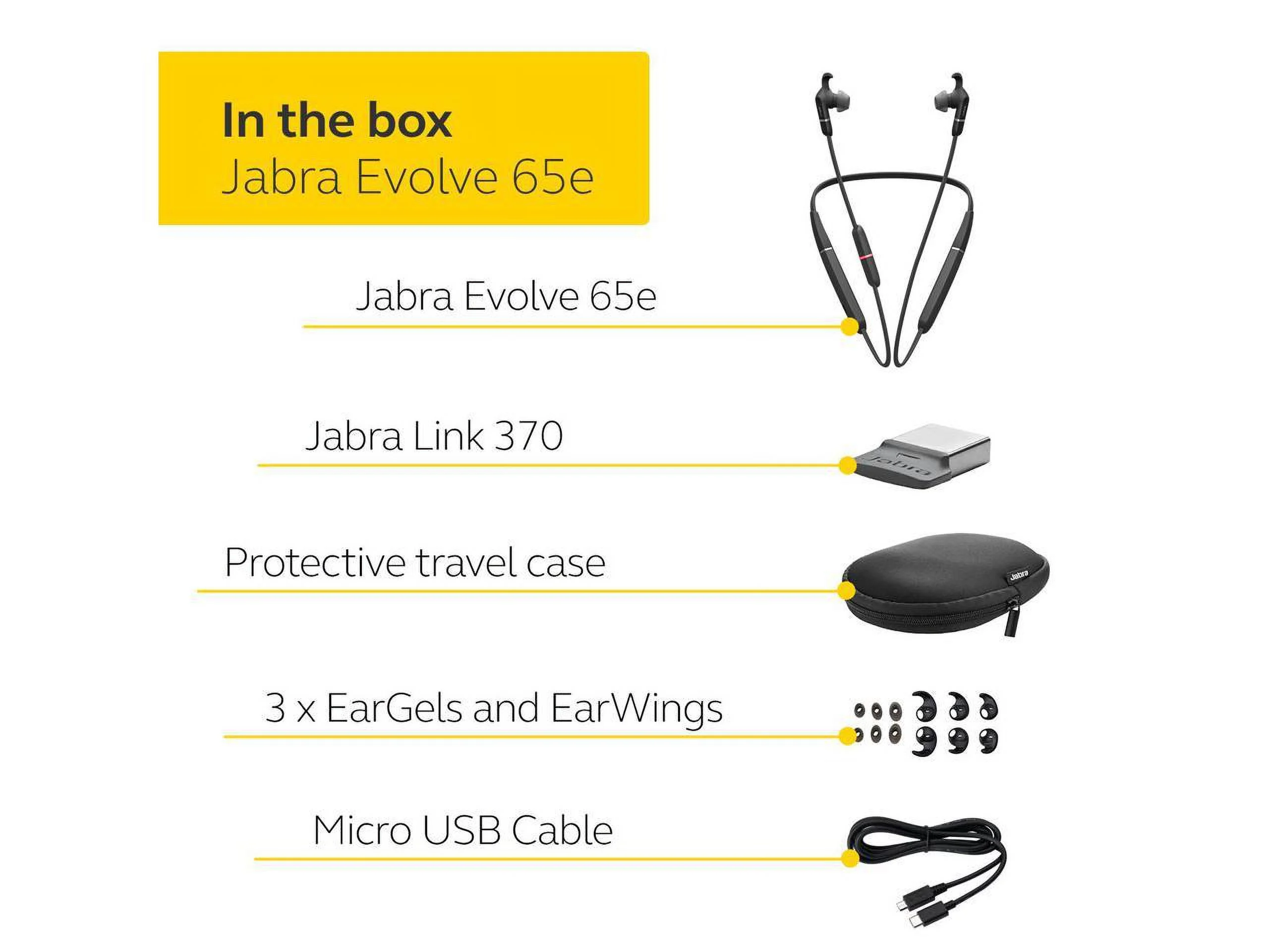 Jabra Evolve 65E MS & Link 370 (6599-623-109)