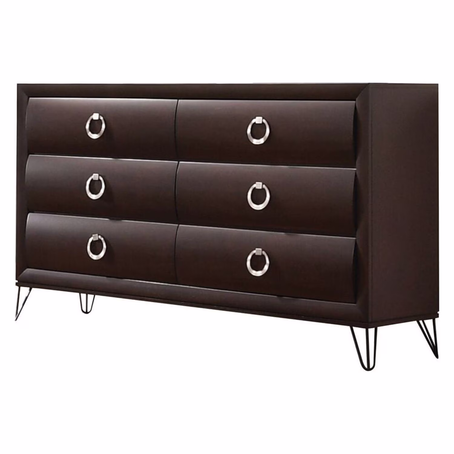ACME Tablita 6-Drawer Wooden Dresser in Dark Merlot