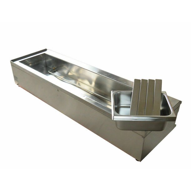 PreAsion 5-1/2Pan Food Warmer Steamer Stove Canteen Buffet Steam Heater Table Stainless Steel