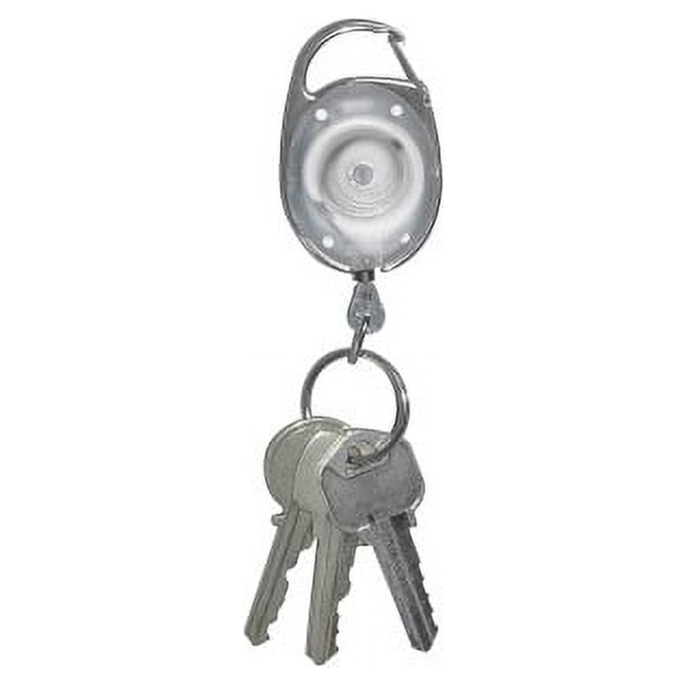 Tatco Reel Key Chain with Chrome Carabiner 6 / Pack - Chrome