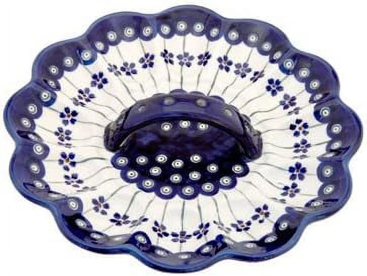 Polish  Flowering Peacock Egg Plate