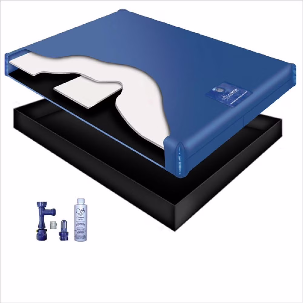 WAVELESS WATERBED Mattress/Liner/Fill Drain/Conditioner KIT (California King 72X84 1G4S1)