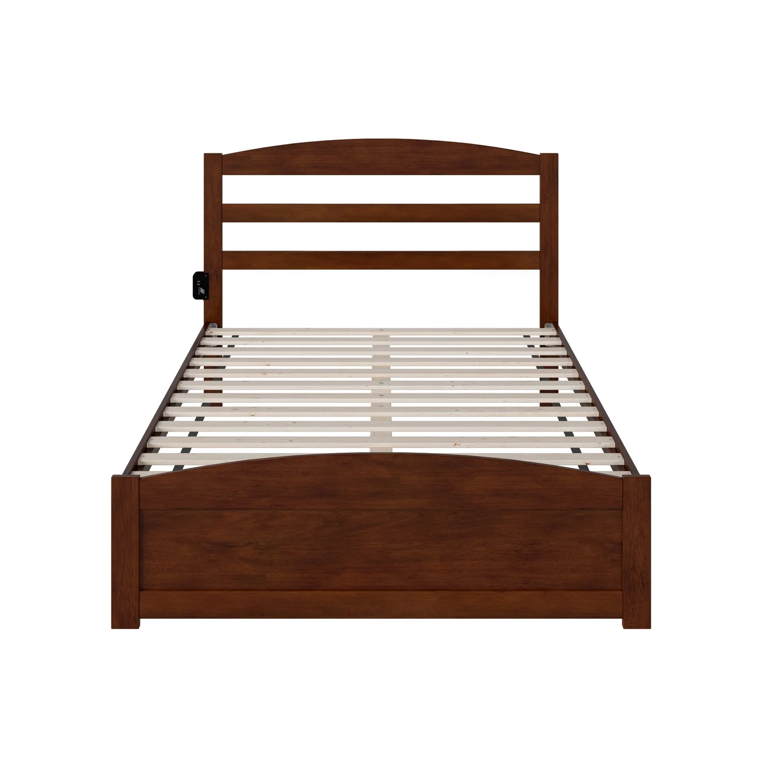 AFI Warren Solid Wood Traditional Full Bed with Footboard in Walnut