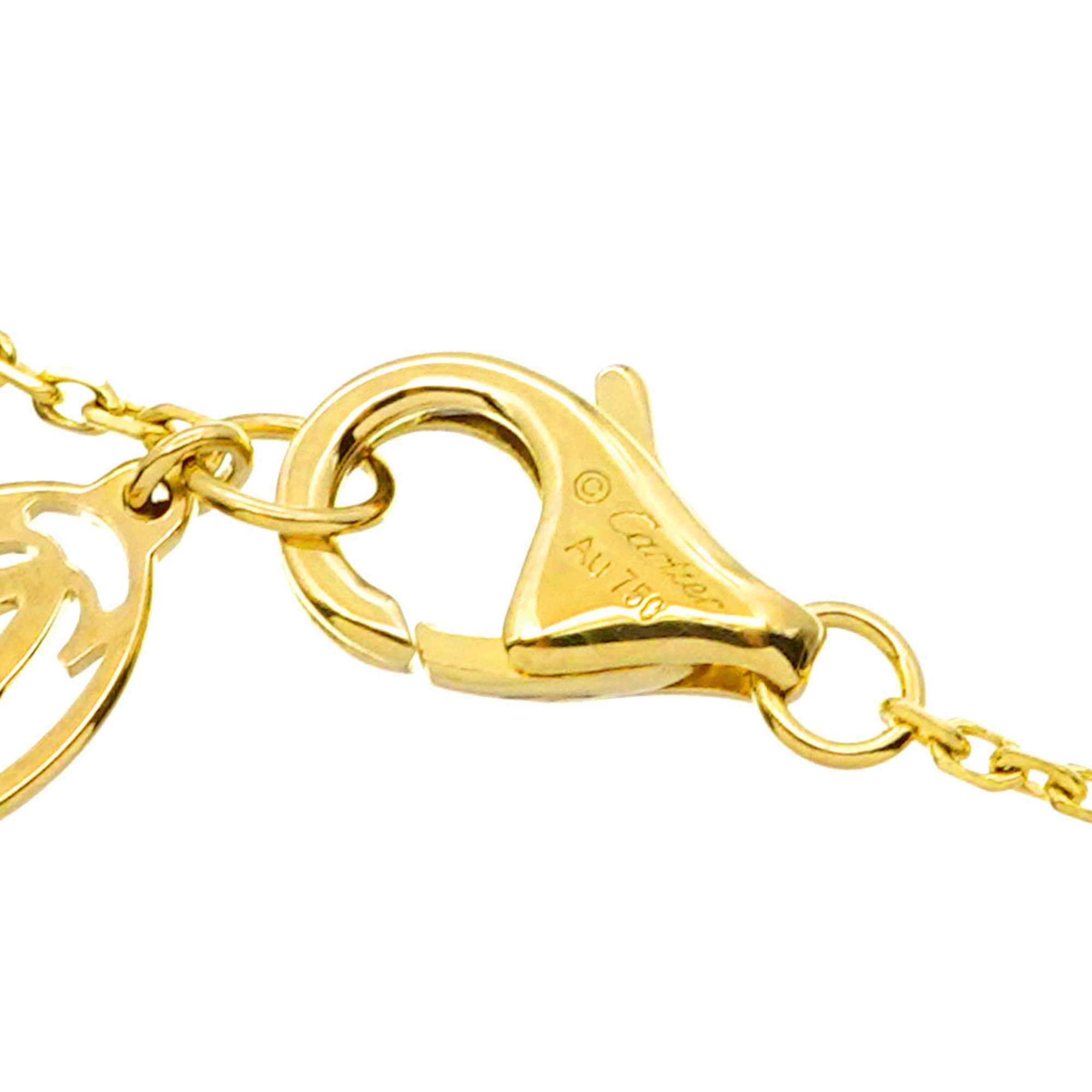 Pre-Owned Cartier Damour Bracelet XS 18cm Diamond K18 YG 750 Diamant Leger d Amour (Good)