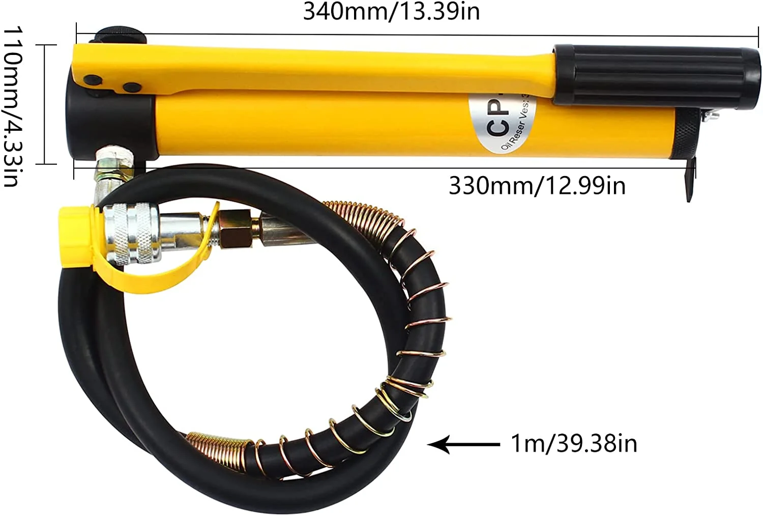DENEST 10T Low Profile Hydraulic Jack Porta Power Kit CP180 Manual Hydraulic Hand Pump 10000PSI