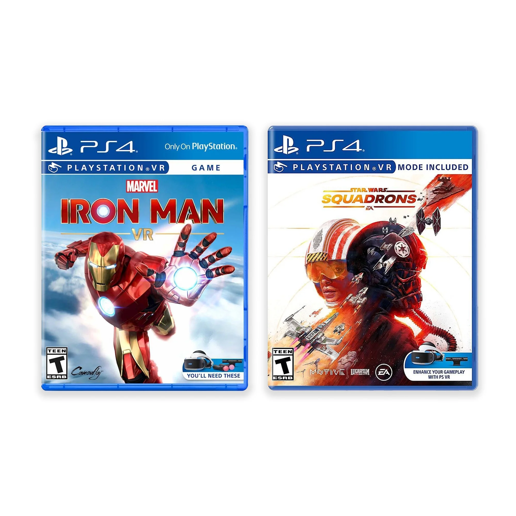 PlayStation VR Iron Man and Star Wars Bundle, PS4 & 5 Compatible: VR Headset, Camera, Motion Controllers, Iron Man, Star Wars