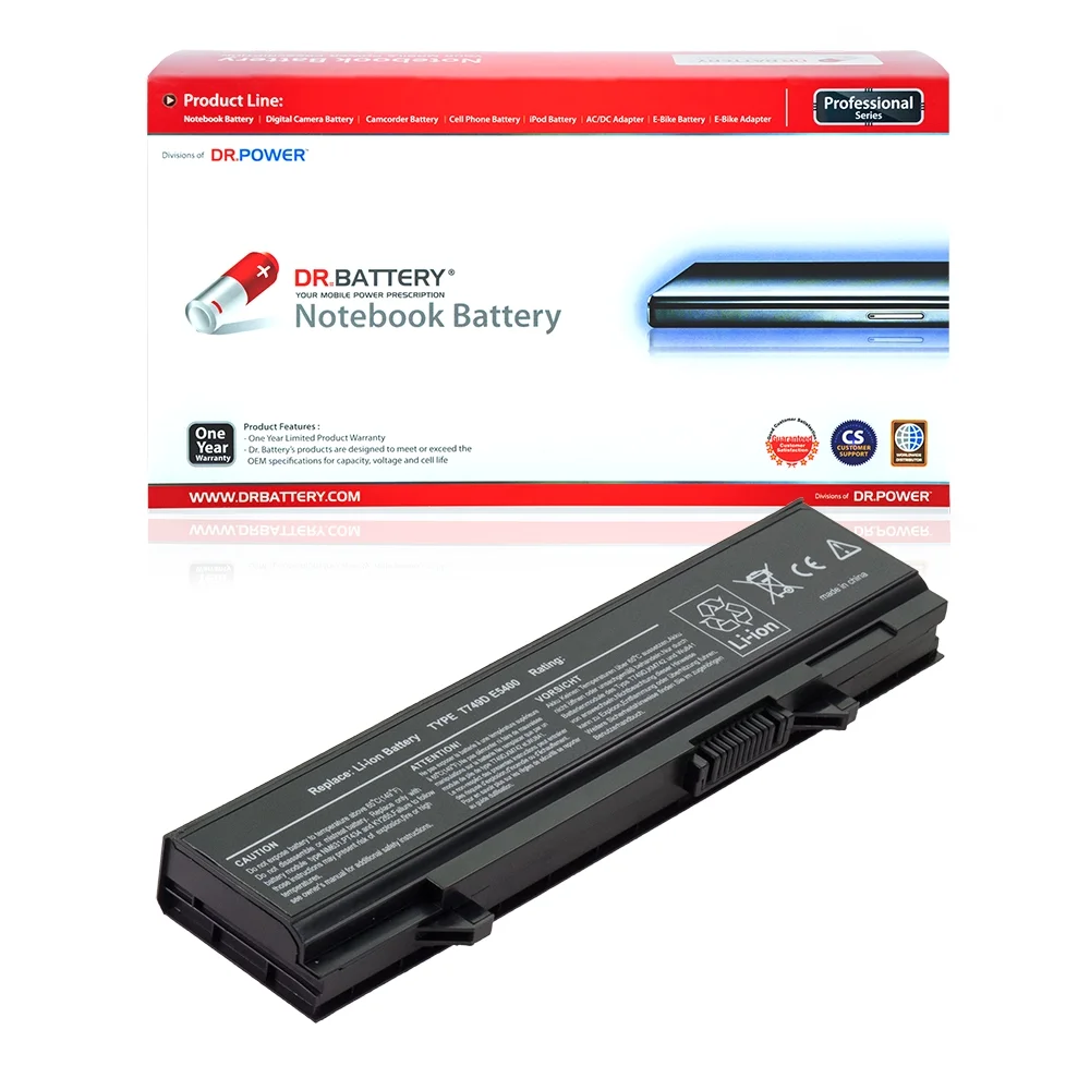 DR. BATTERY - Replacement for Dell Latitude E5400 / E5400N / E5410 / E5500 / E5500 N-Series / E5510 / PW249 / PW640 / PW649 / PW651 / RM649 / RM656 / RM661 / RM668 / RM680 / T749D / U116D