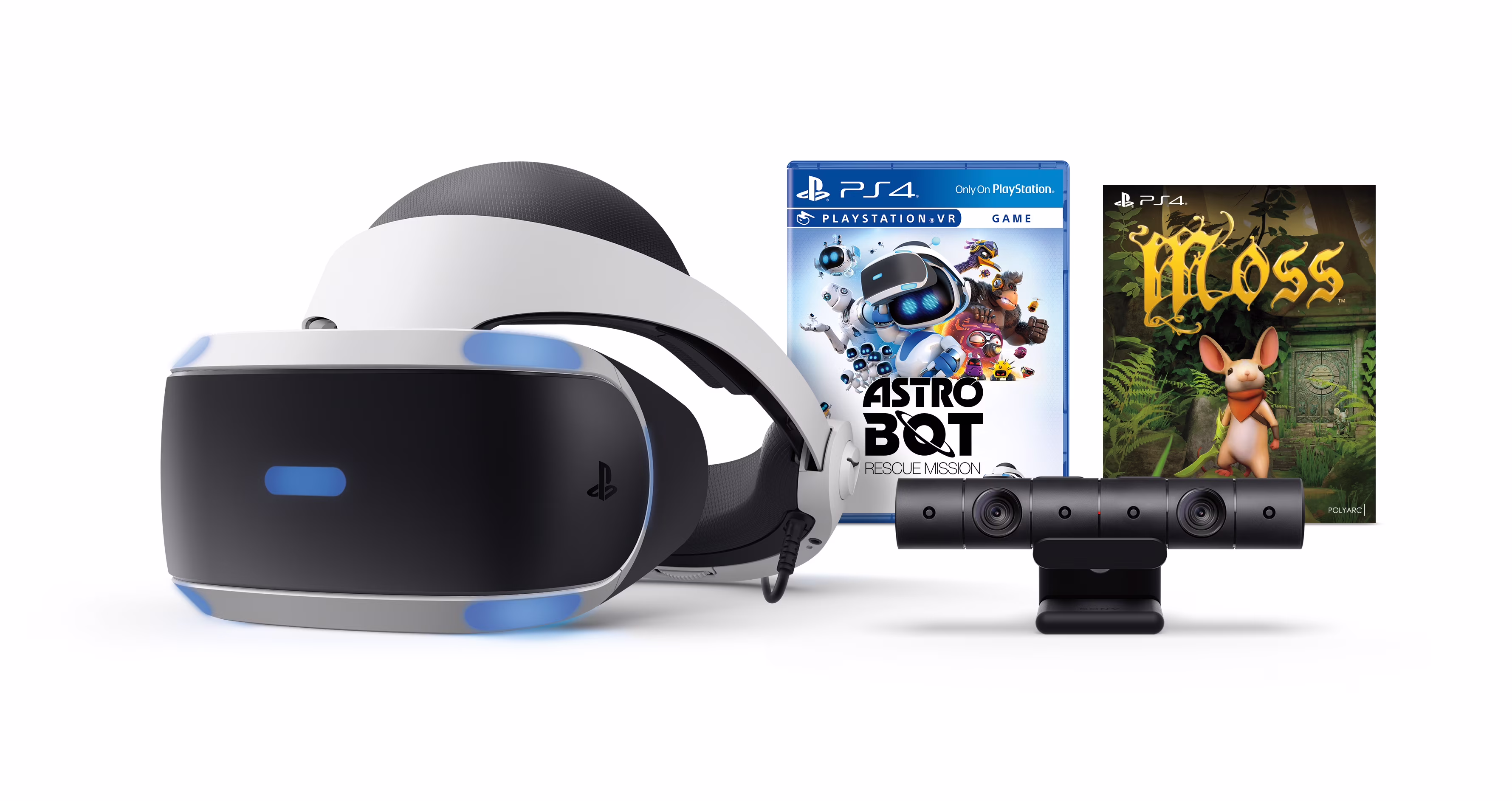Sony PlayStation 4 VR, ASTRO BOT Rescue Mission + Moss Bundle, Black, 3003468