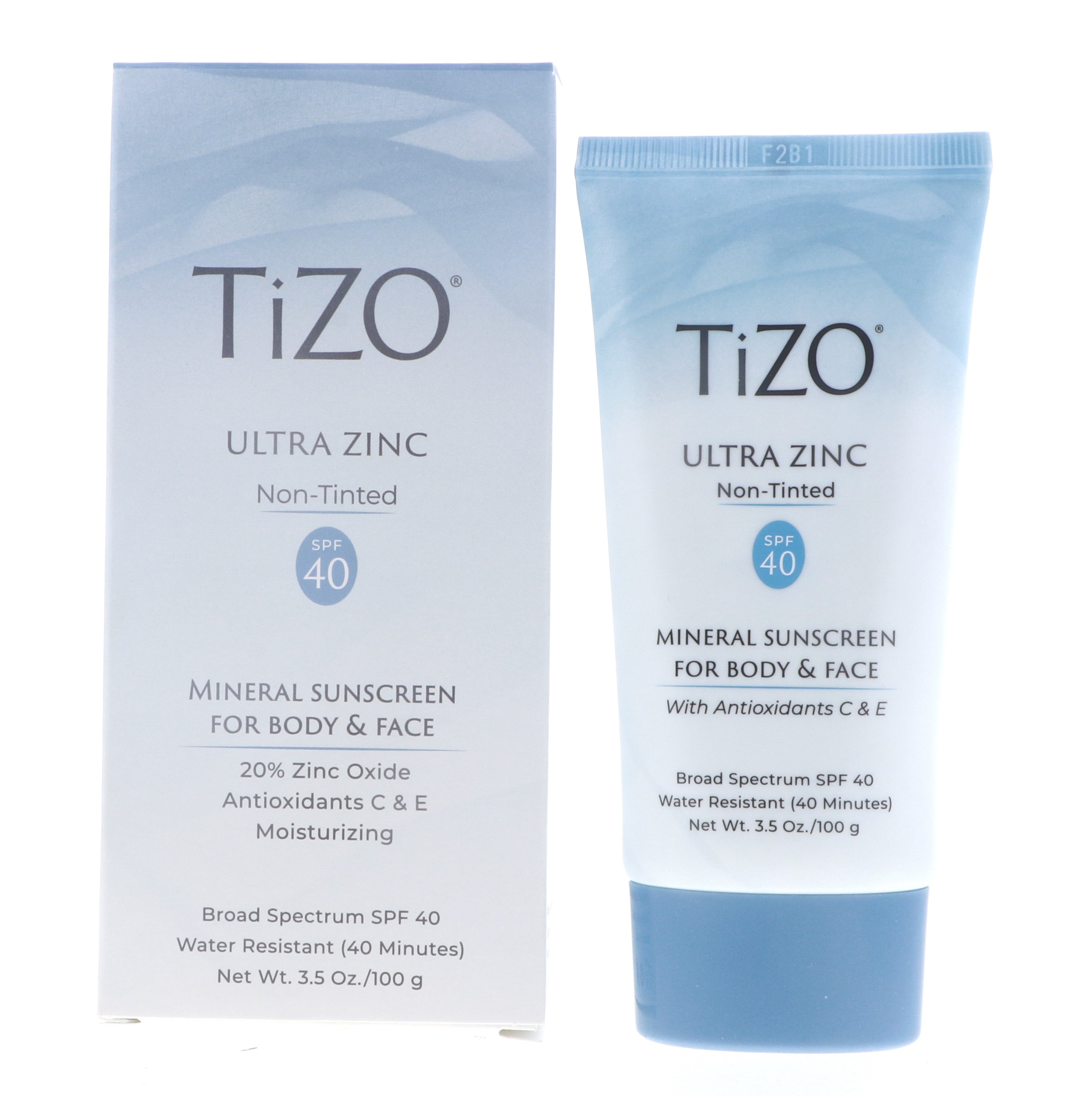Tizo Ultra Zinc Body and Face Non-tinted SPF 40 Sunscreen 3.5 oz