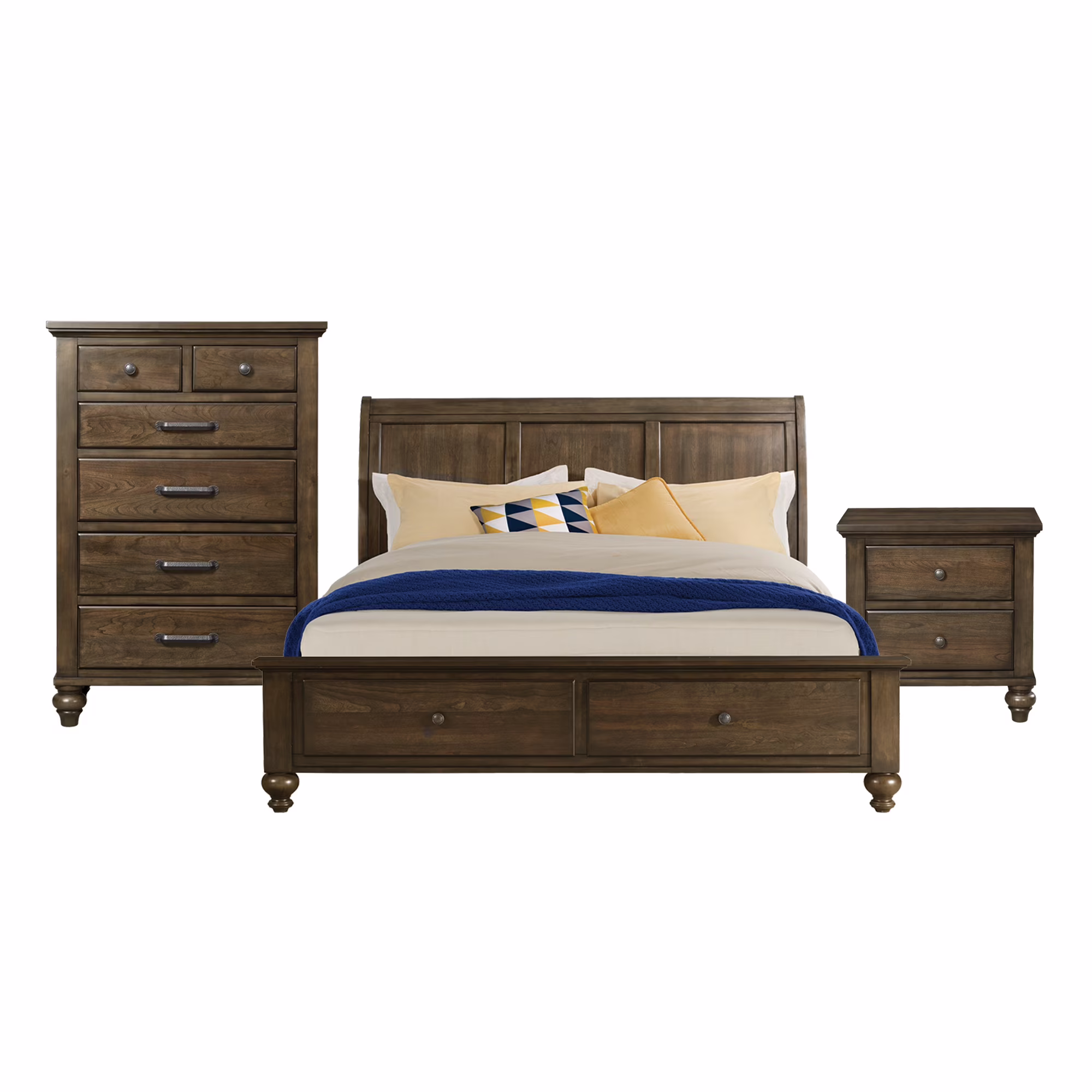 Picket House Furnishings Channing King 2-Drawer Platform Storage 3PC Bedroom Set