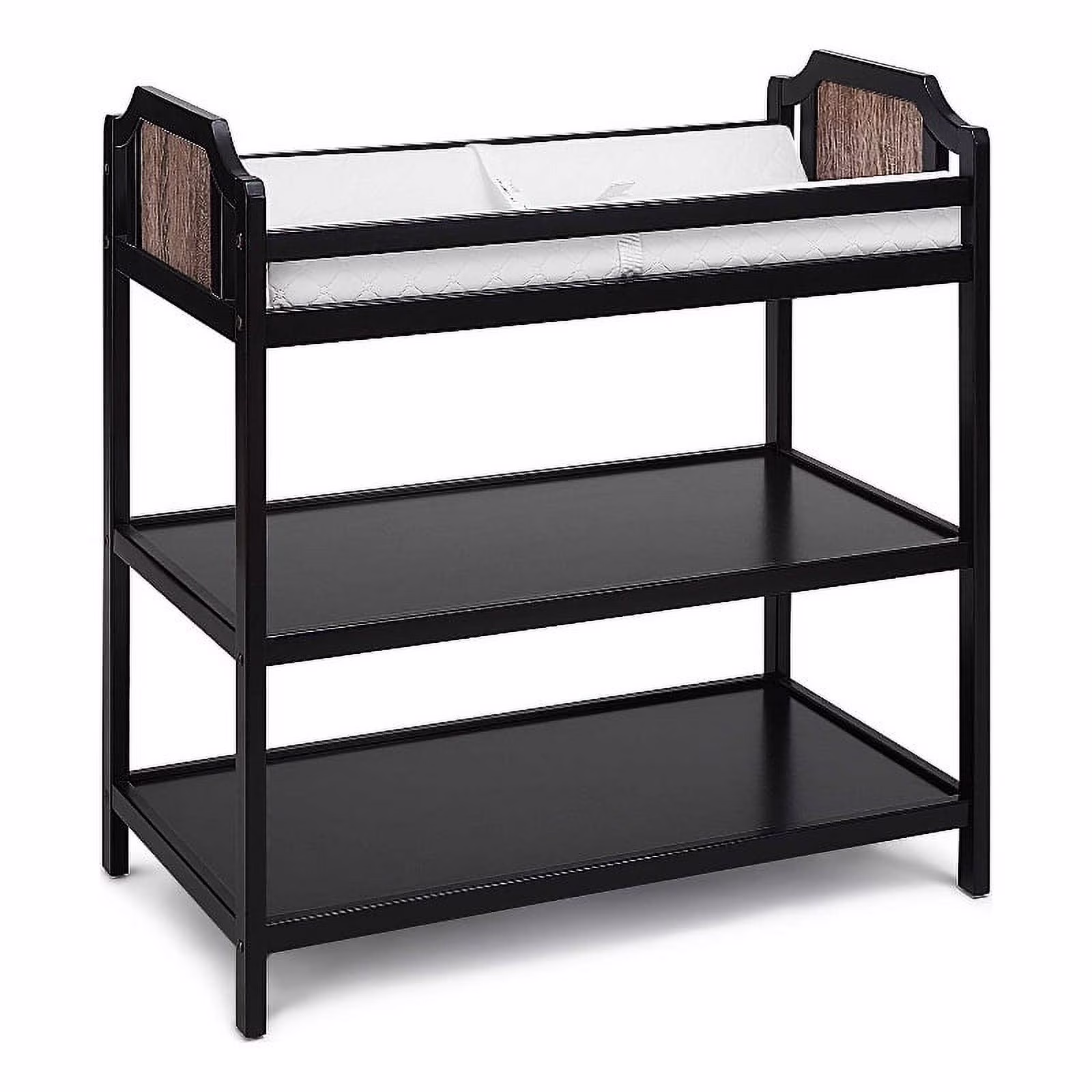 Suite Bebe 27466-BLK Brees Changing Table, Black & Brownstone