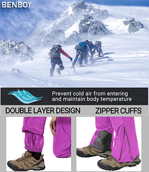 Womens Snow Ski Pants Snowboard Insulated Waterproof Windproof Ripstop Winter Pants
