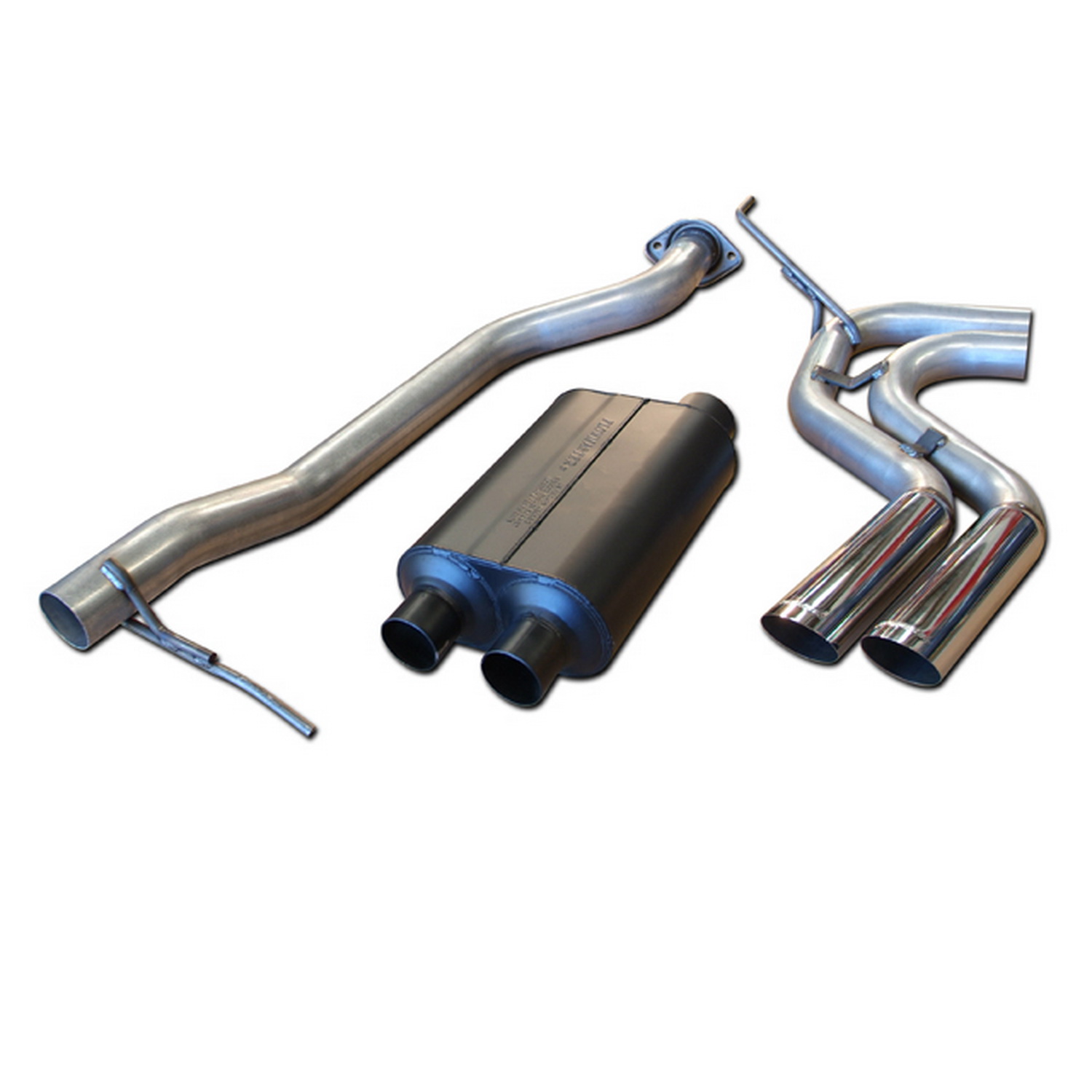 Flowmaster 17395 Cat-back System Same Side Exit American Thunder 99-06 GM Truck Fits select: 1999-2006 CHEVROLET SILVERADO, 1999-2006 GMC NEW SIERRA