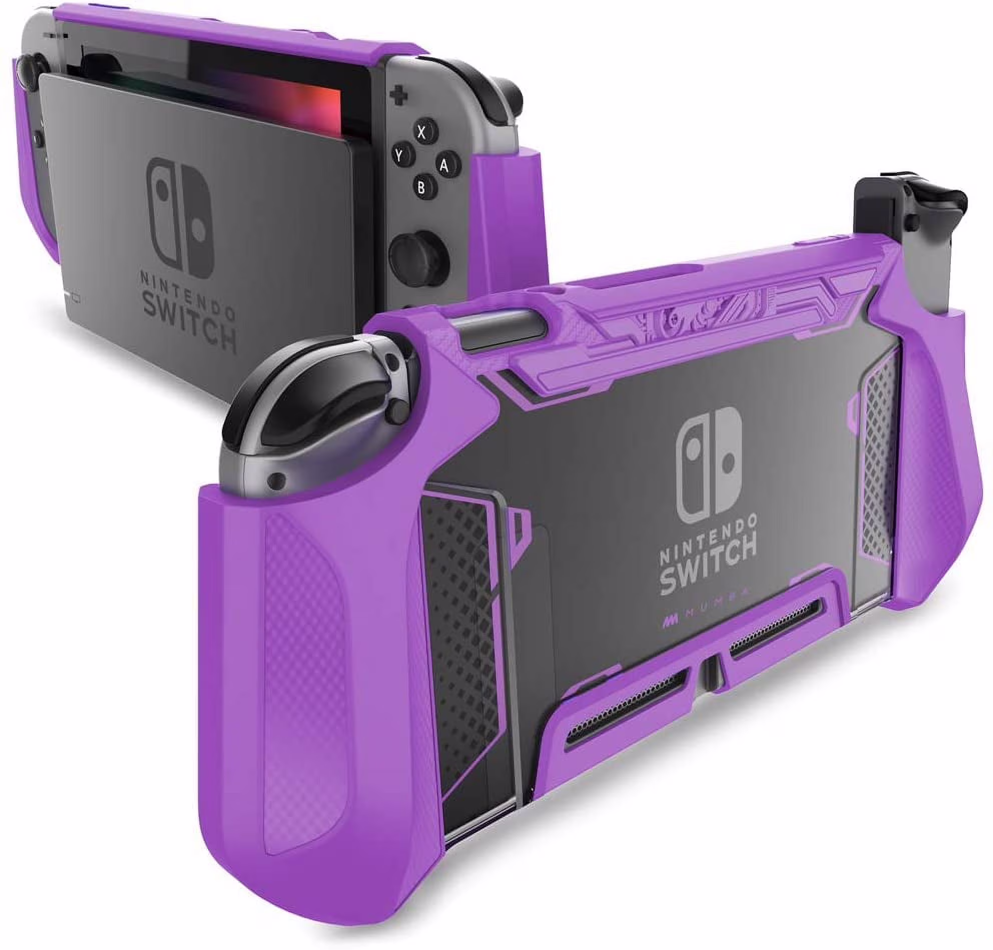 Dockable Case for Nintendo Switch TPU Grip Protective Cover Case Compatible with Nintendo Switch Console