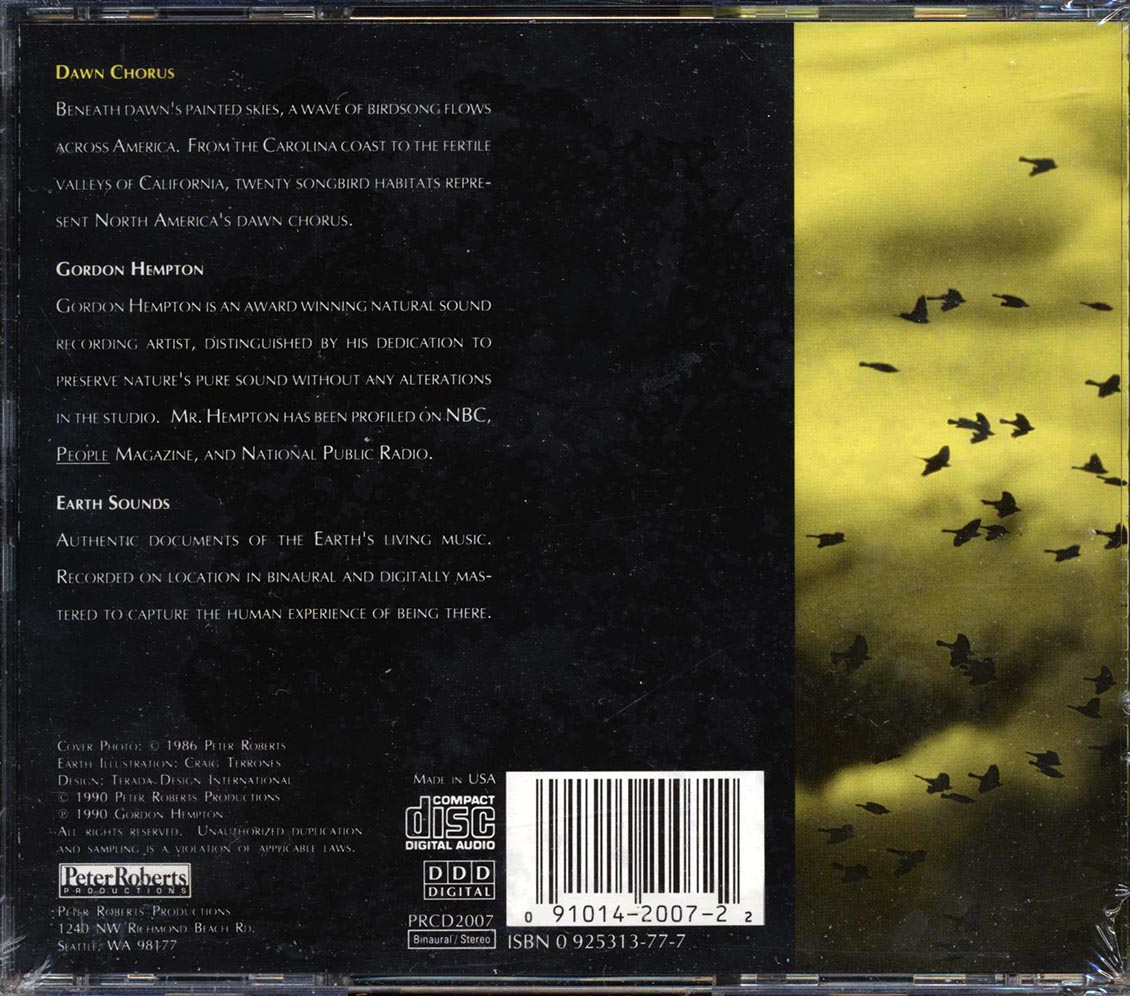 Gordon Hempton - Dawn Chorus - CD