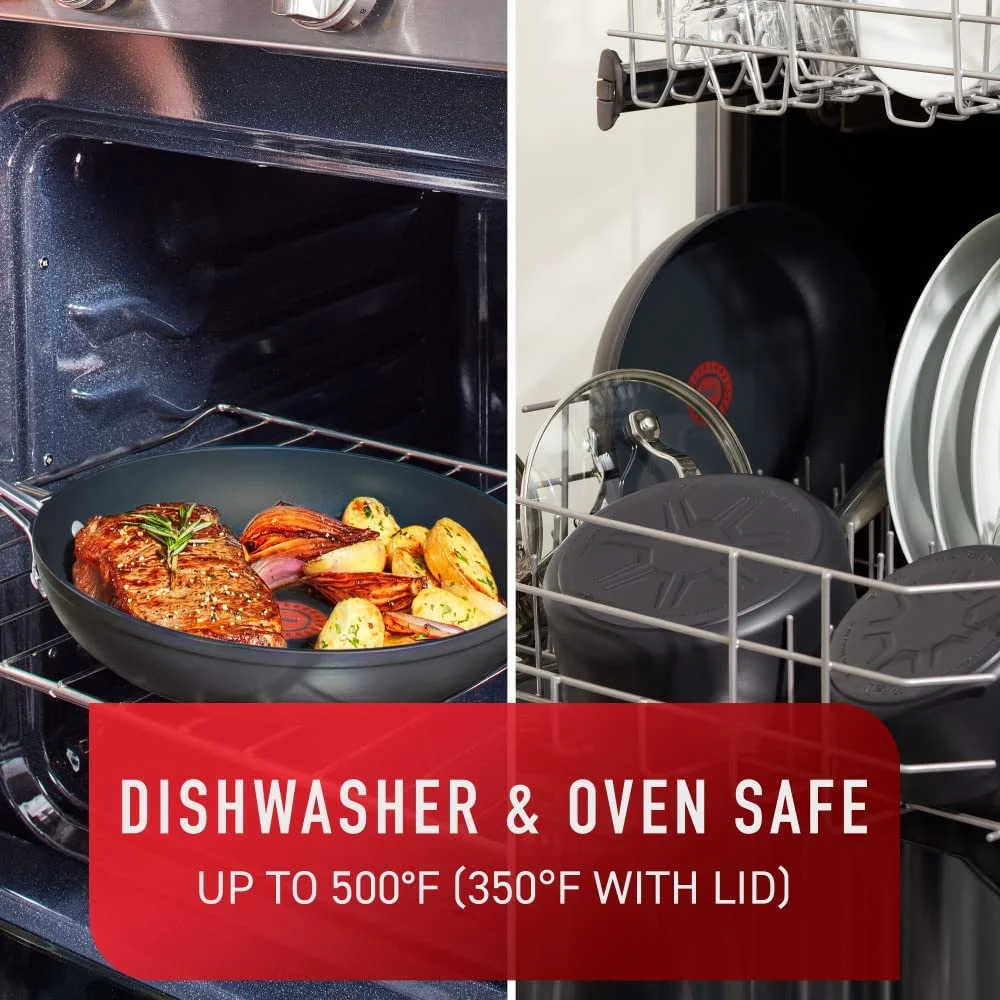 T-fal Platinum Hard Anodized Non-stick, Unlimited Collection, 12 Piece Cookware Set