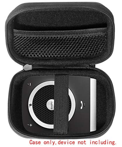CaseSack Portable Speaker Case for Jabra Tour Bluetooth in-Car Speakerphone and GGMM E2 Portable WiFi Bluetooth Speaker, Mesh Accessories Pocket and Detachable Wrist Strap