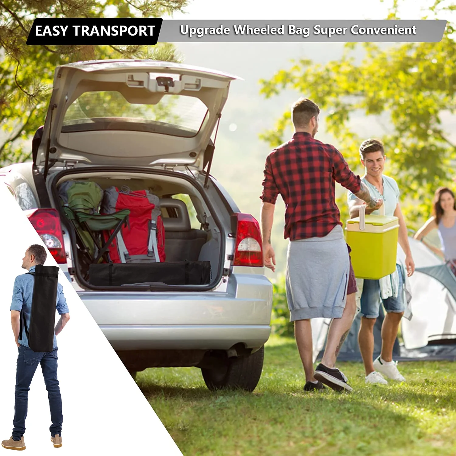 10'x10' Durable Pop-up Canopy Tent with 4 Weight Sandbags Black