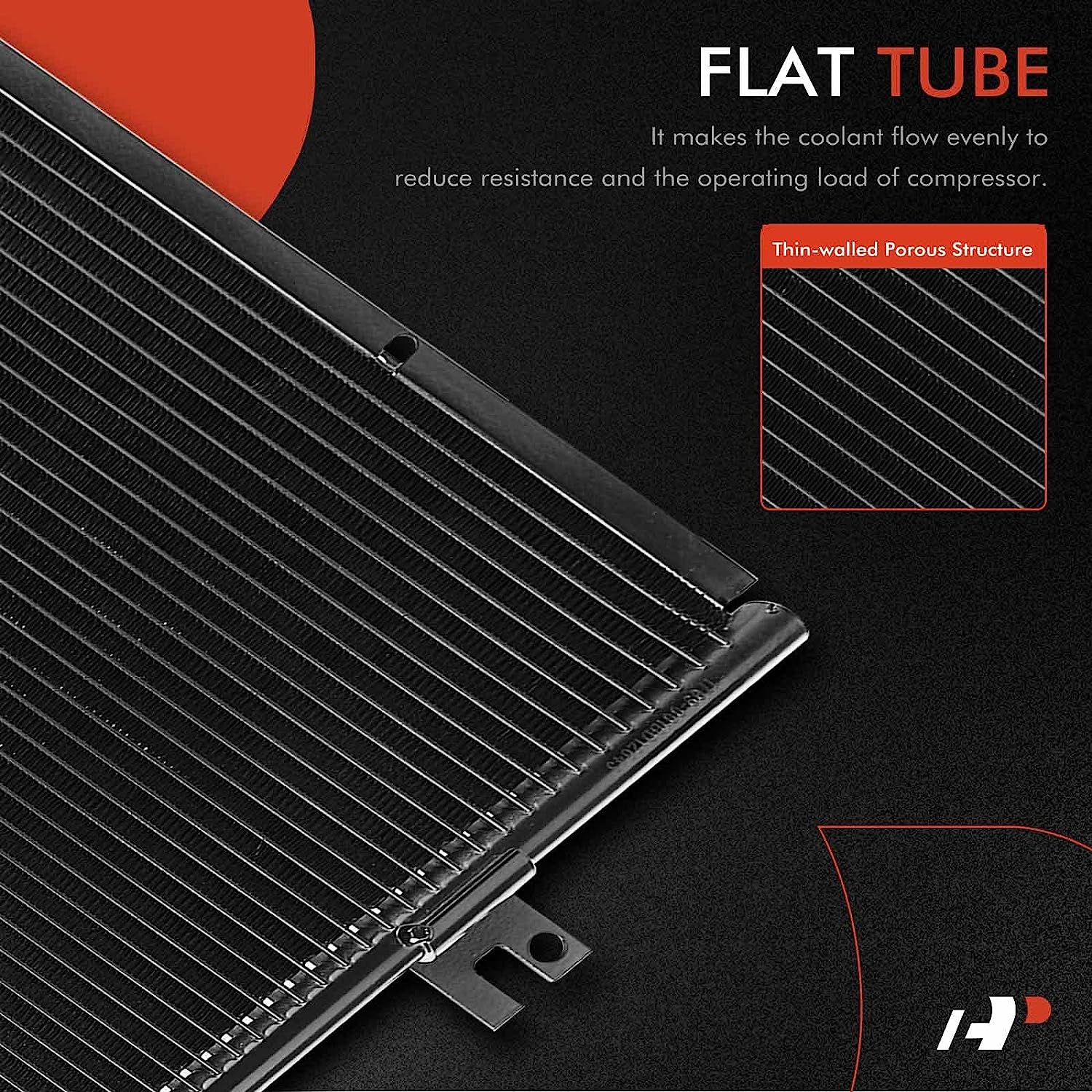 A-Premium Air Conditioning A/C Condenser Compatible with Ford LCF 2006-2010 & International Harvester CF500 CF600 2005-2007, V6 4.5L, Replace# 7-9126, 2589204C91