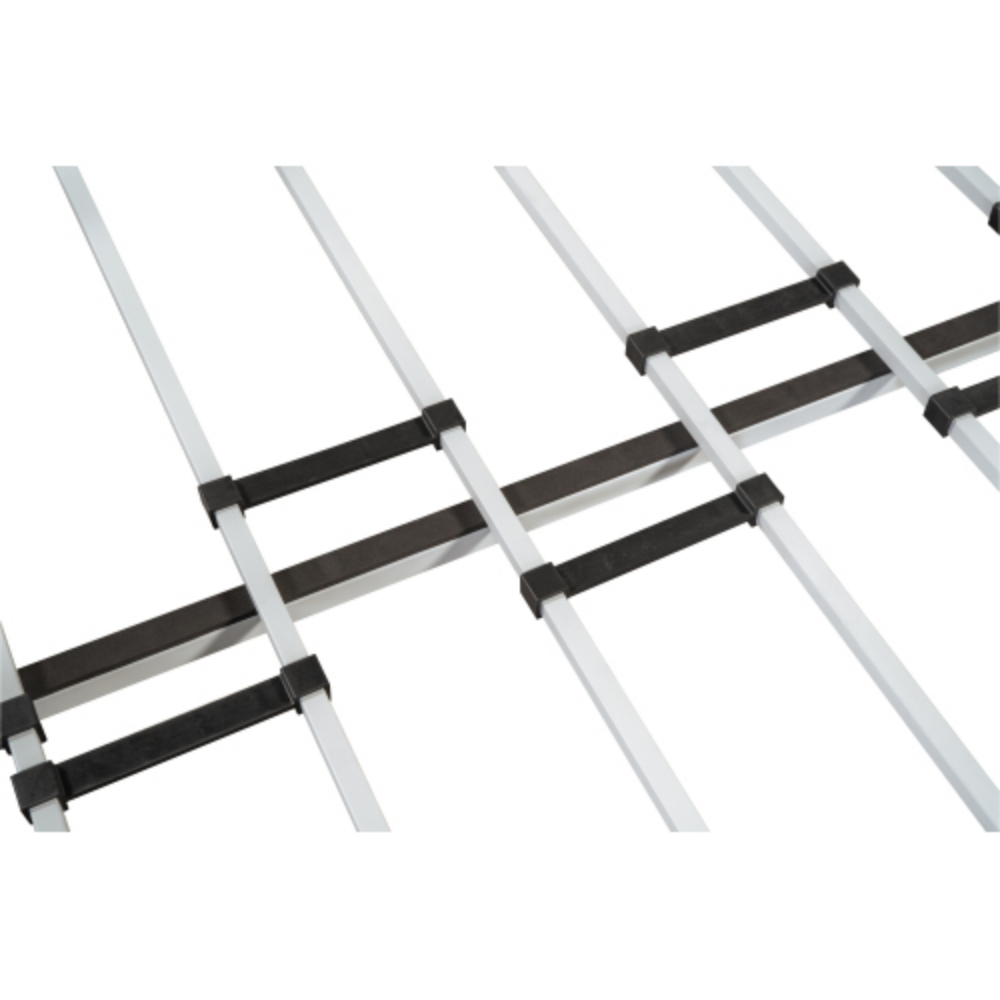 Daybed with Trundle LIGHT GREY + Metal