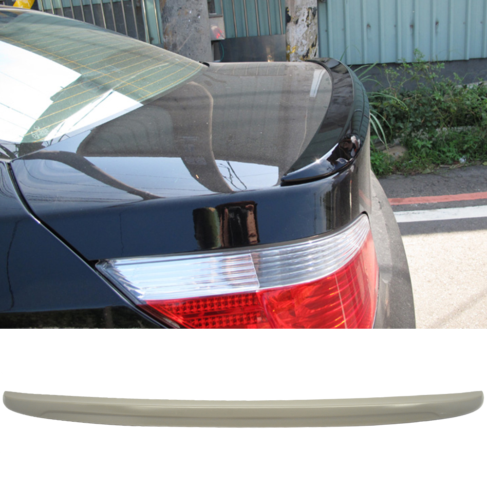 Ikon Motorsports Compatible with 04-10 BMW E60 5-Series Sedan M5 Style Trunk Spoiler Wing ABS
