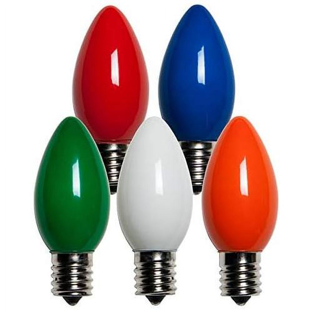 Forest 19590 Christmas Replacement Multi-Color C9-Bulb, 25 Count