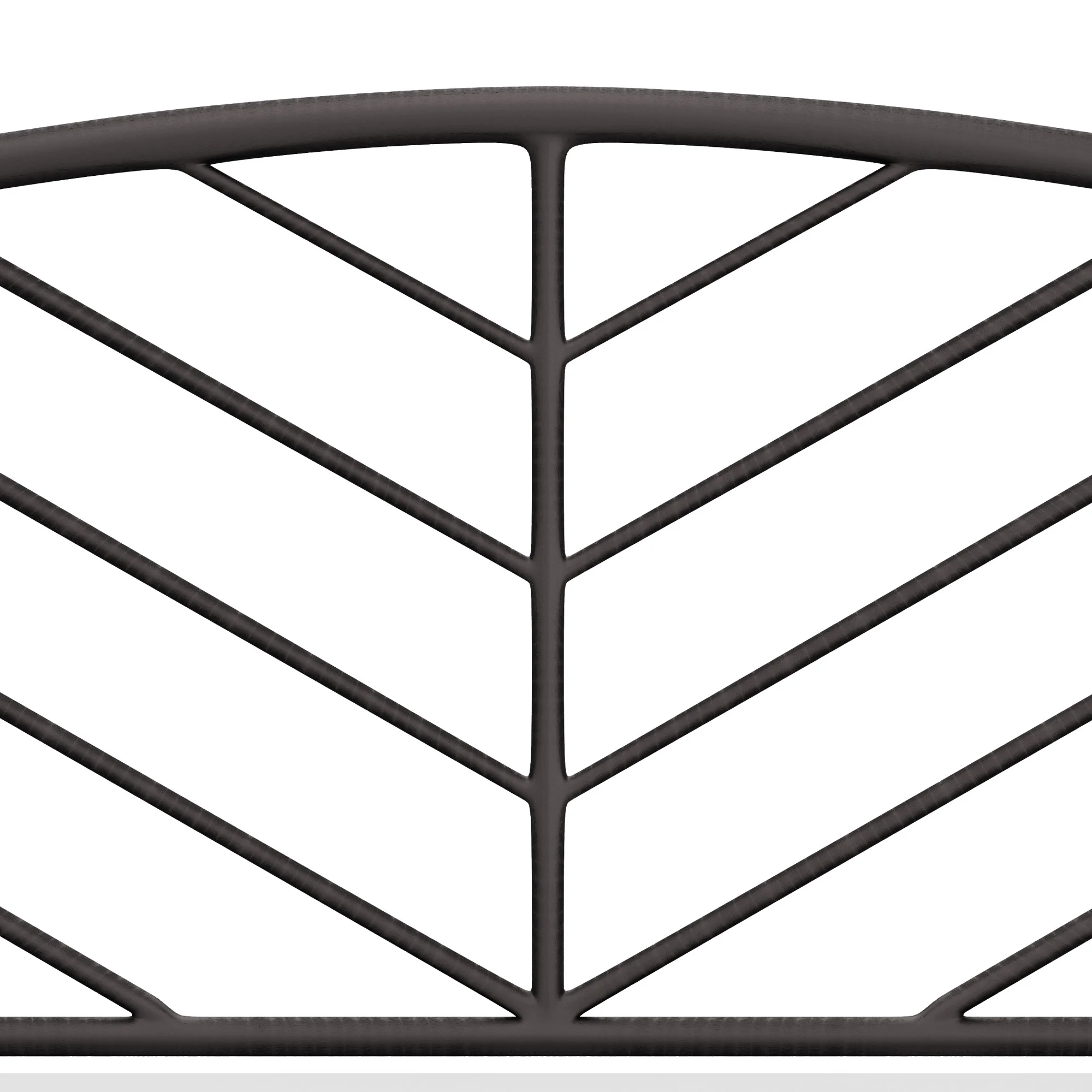 Hillsdale Furniture Essex Gray Bronze Metal King Headboard with Bed Frame