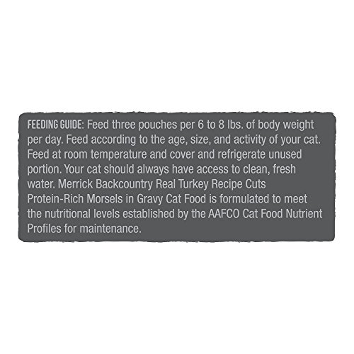 Merrick Backcountry Grain Free Real Meat Wet Cat Food Turkey 3 oz. Pouches (Case of 24)