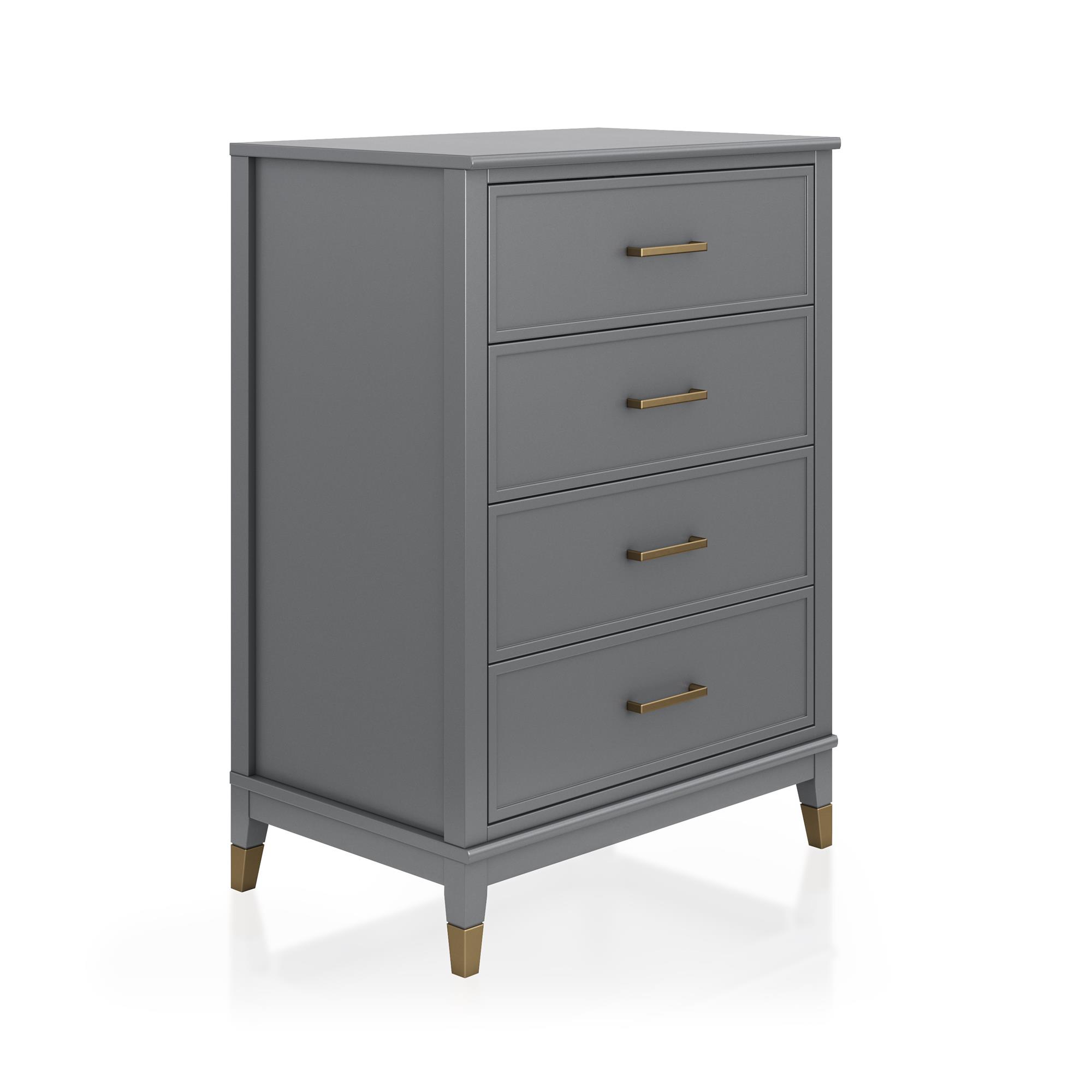 Westerleigh 4 Drawer Dresser, Graphite Gray