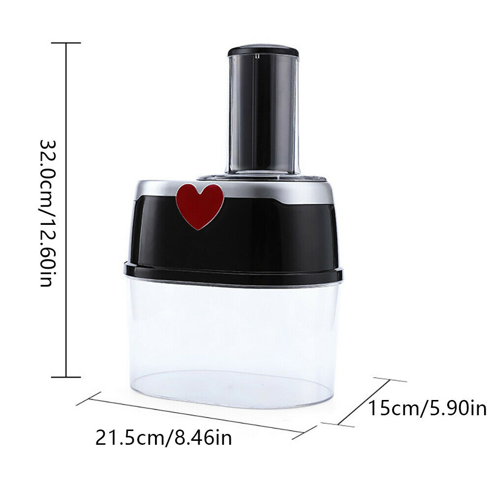 Oukaning Electric Fruit Slicer Vegetable Cutter Kitchen Slicer Tool Veggie Chopper 4 Blazes