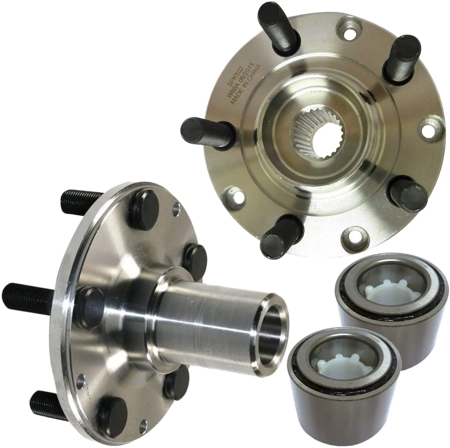 JADODE Wheel Bearing 930-502-513248 Rear Wheel Bearing Hub Assembly Replacement for 1998-2008 Subaru Forester,1993-2007 Subaru Impreza,1990-1999 Subaru Legacy Hub Bearing 5 Lugs AWD 2pc