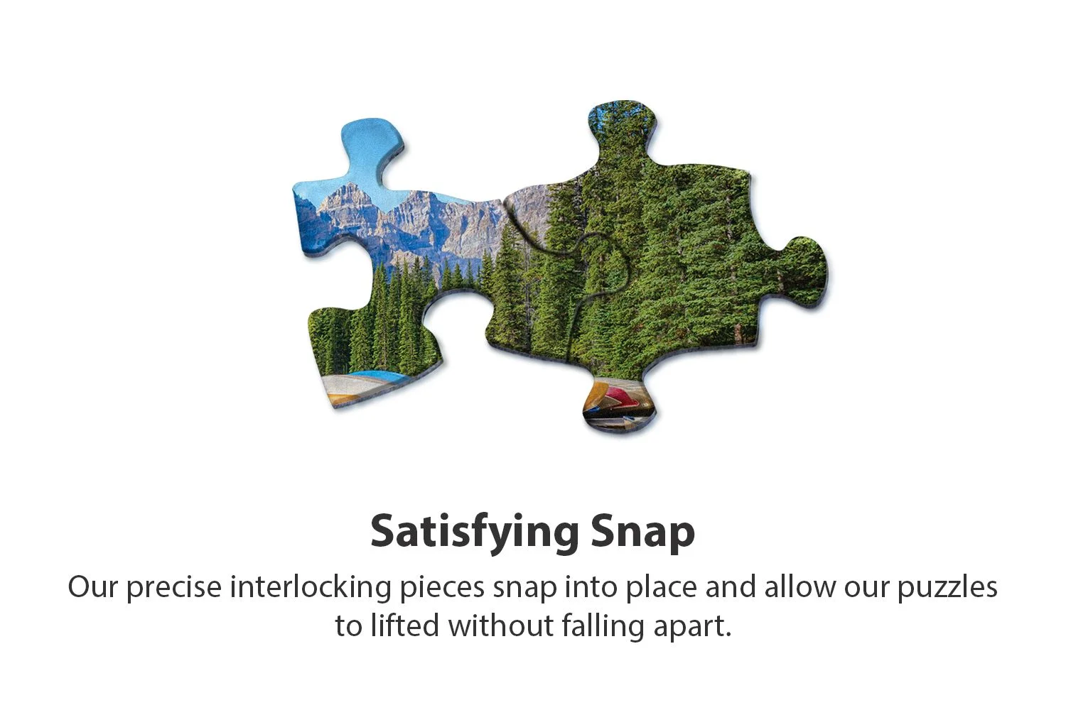 Springbok Calm Canoes - 1000 Piece Jigsaw Puzzle Adults - Unique Cut Pieces