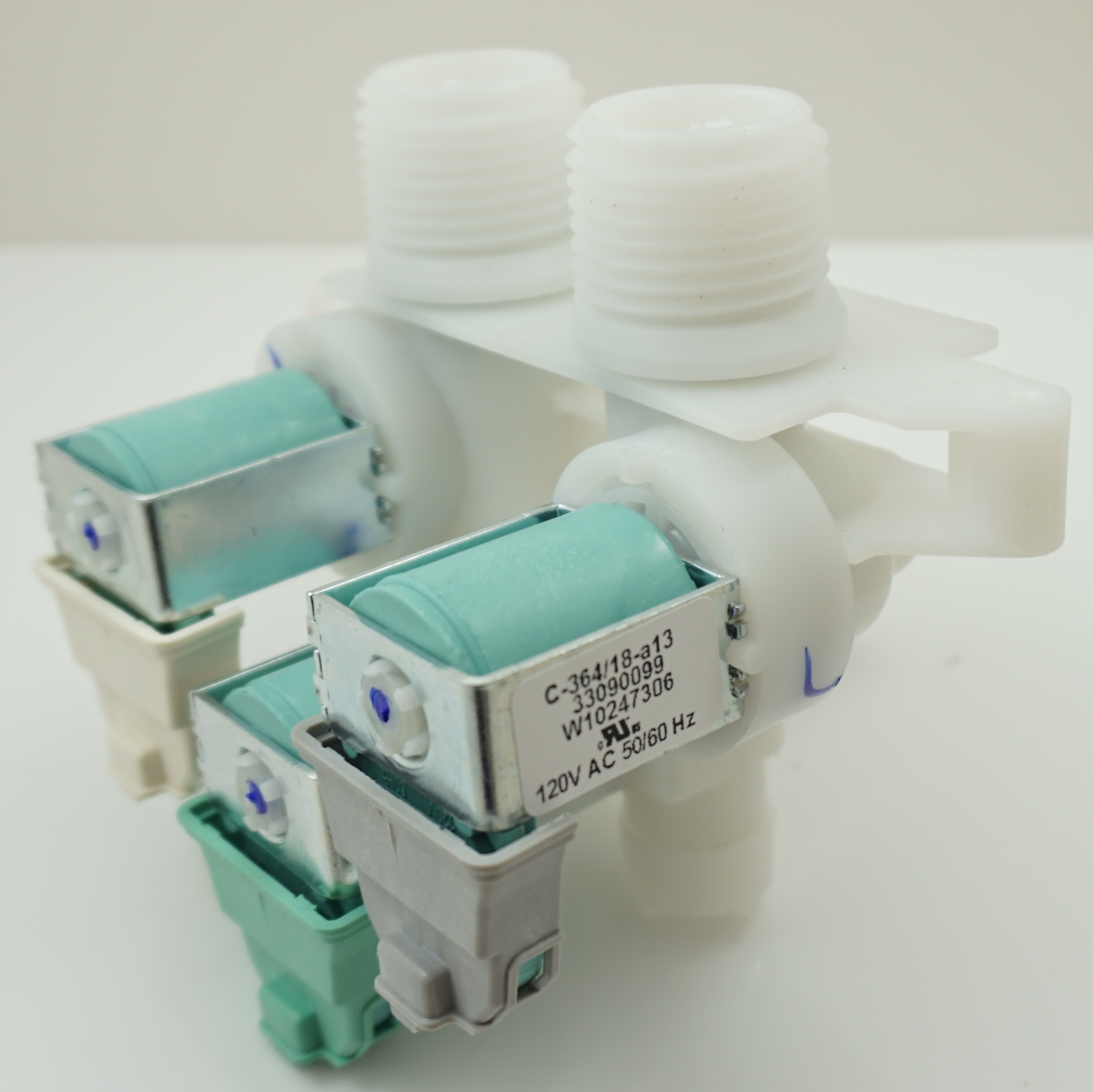 ERP Water Valve for Whirlpool Washing Machine AP6017716, PS11751015, ERW10247306