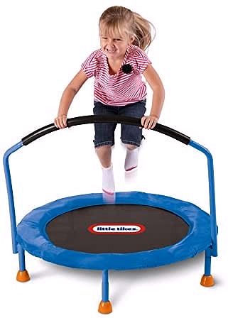 Little Tikes Jump ’n Slide Hüpfburg – Aufblasbare Hüpfburg mit Rutsche inkl. Hochleistungsgebläse mit GFCI & Bodenankern