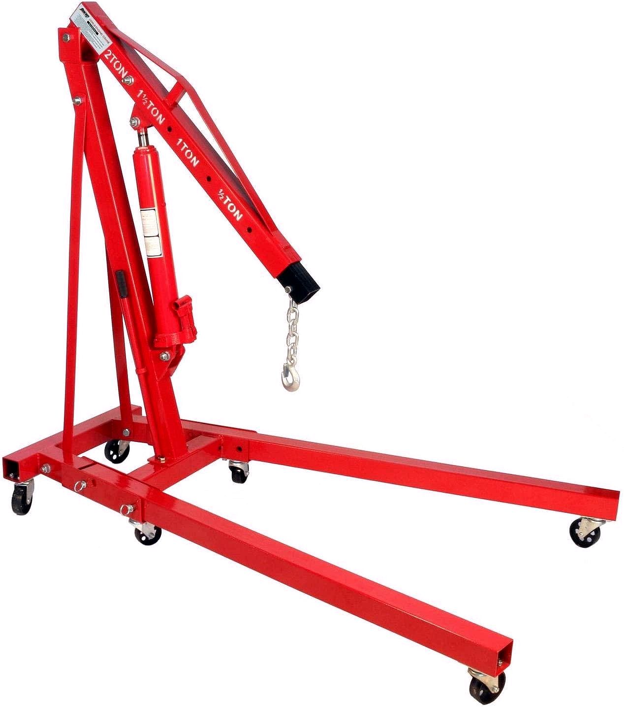 Crane hydraulique pliable 2 tonnes Dragway Tools / Palan de garage (Cherry Picker)