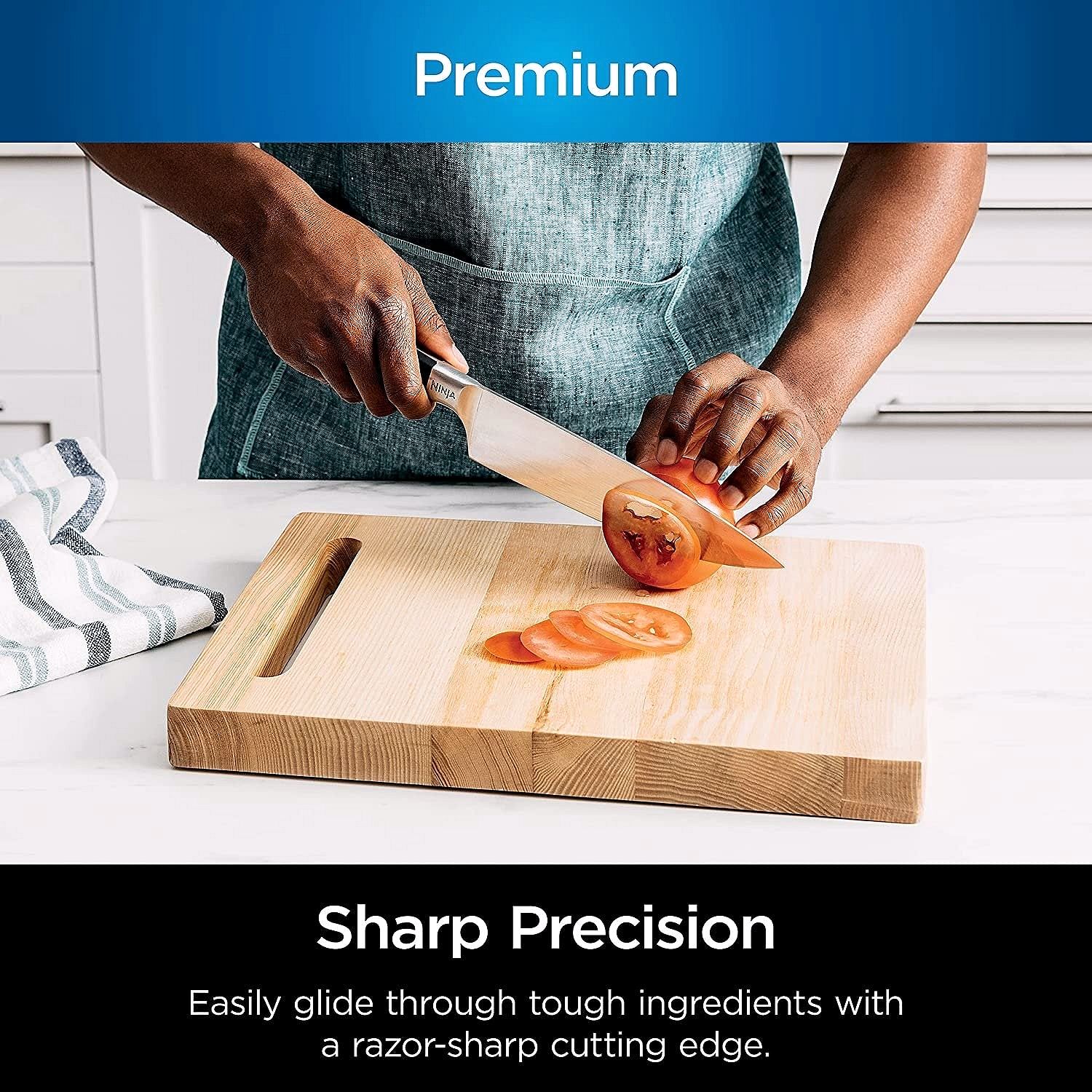 Ninja K32017 Foodi NeverDull – Ensemble de couteaux premium 17 pièces avec bloc et aiguiseur intégré