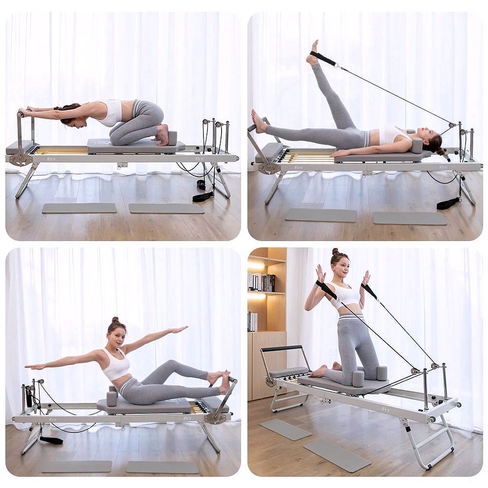ARKANTOS Reformer Pilates Pliable – Appareil d’entraînement Pilates pour la maison
