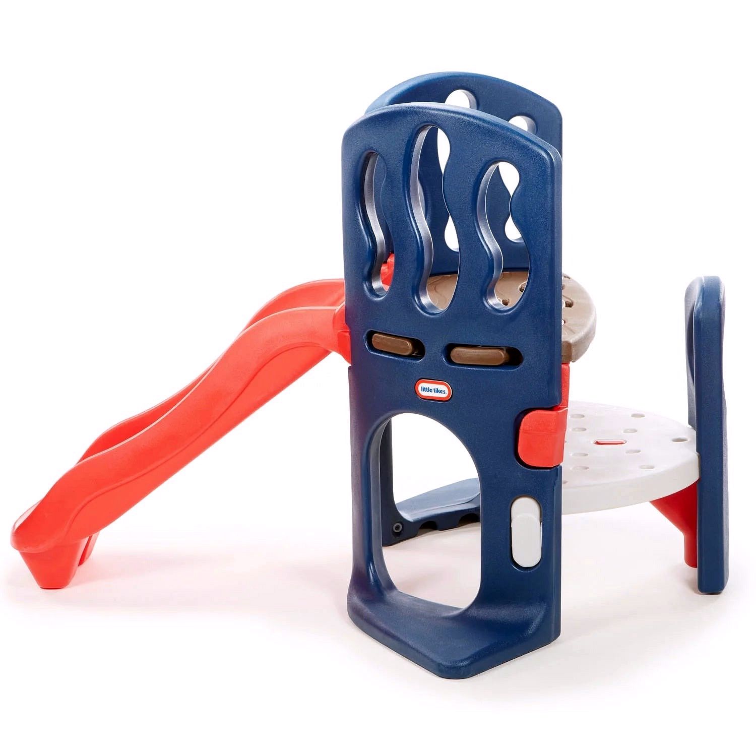 Little Tikes Hide & Slide – Jouet d’escalade et toboggan – Bleu & Rouge, pour enfants de 2 à 6 ans