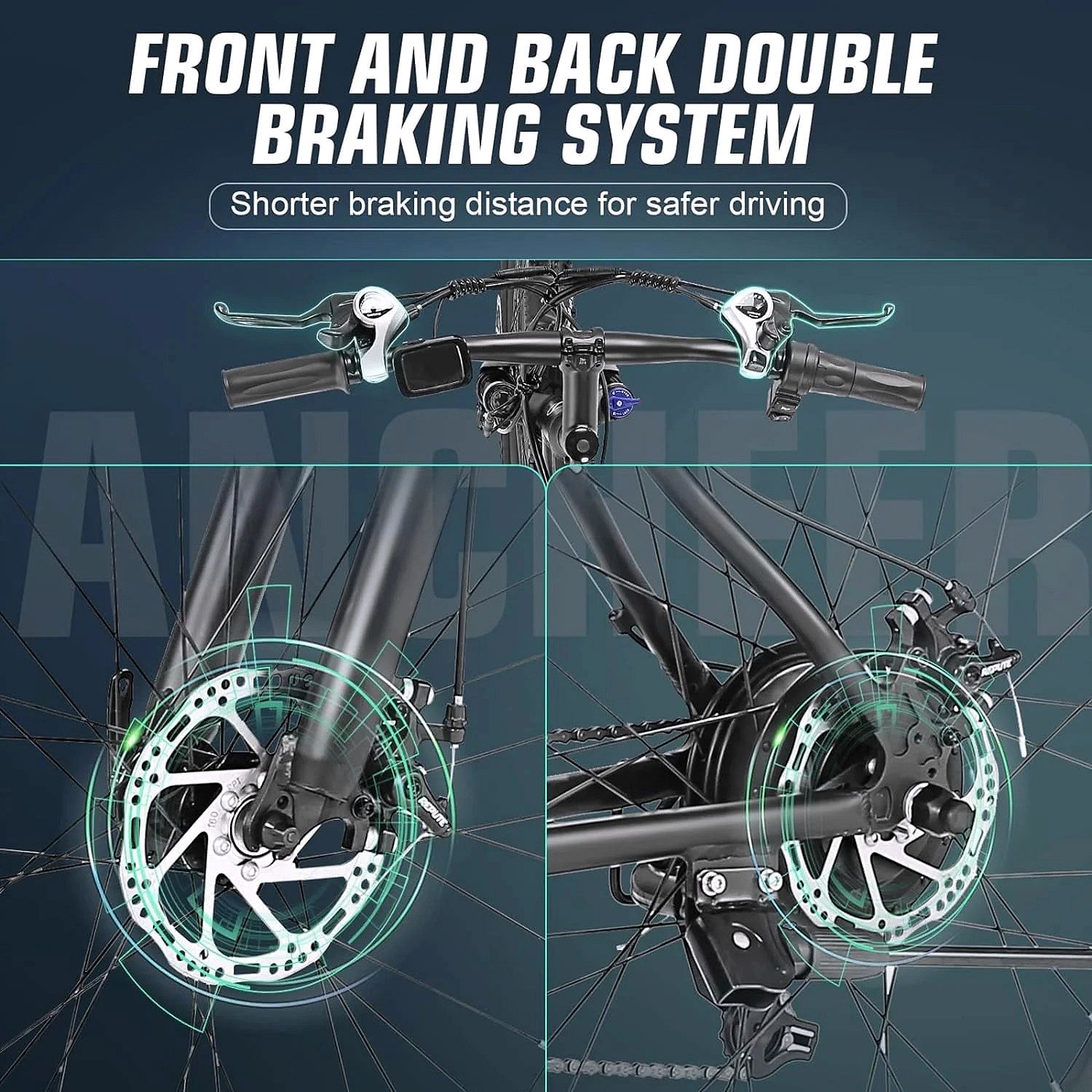 Vélo électrique tout terrain ANCHEER Gladiator 500W 26