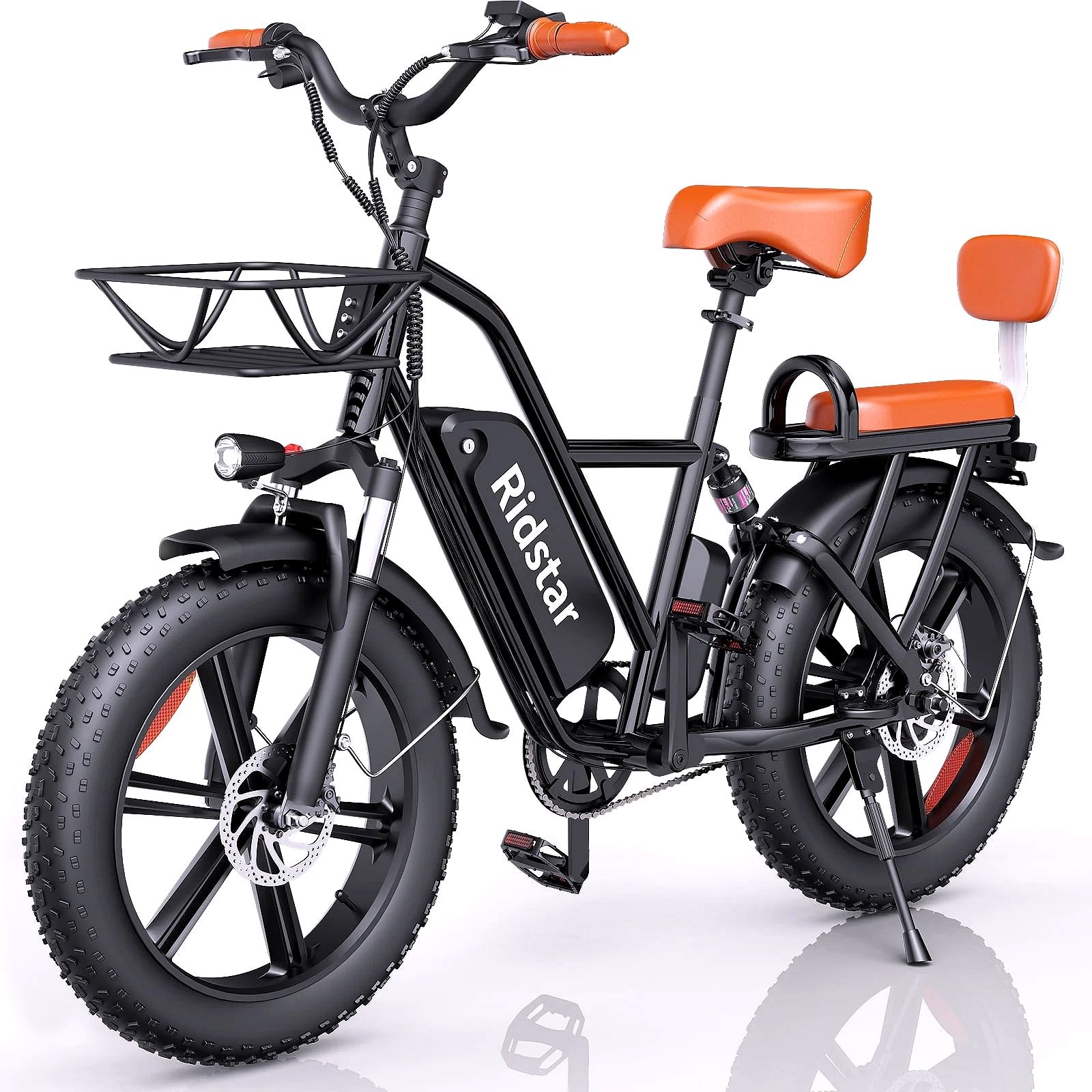 Vélo Électrique pour Adultes, 750W, Autonomie de 30 à 70 Miles, Batterie Amovible 48V 15Ah, Fat Bike 20
