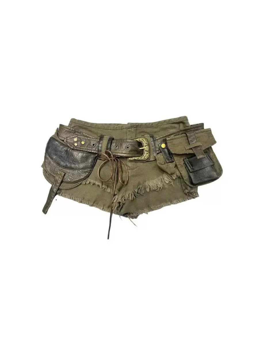 'West Coast' Retro Multi Pocket Cargo Shorts