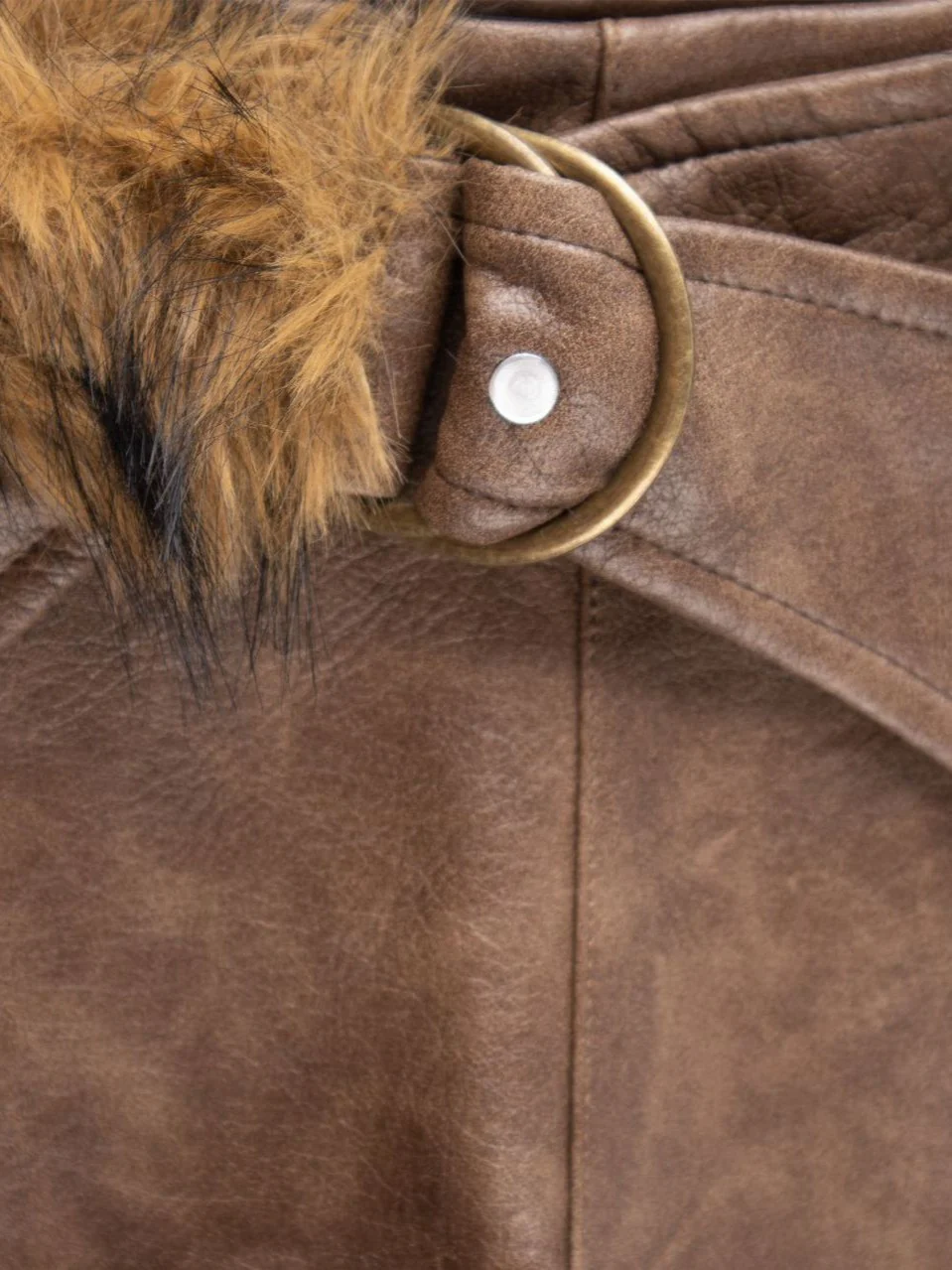 'Savage Fluff' Y2K Hot-Girl PU Leather Low-Rise Shorts