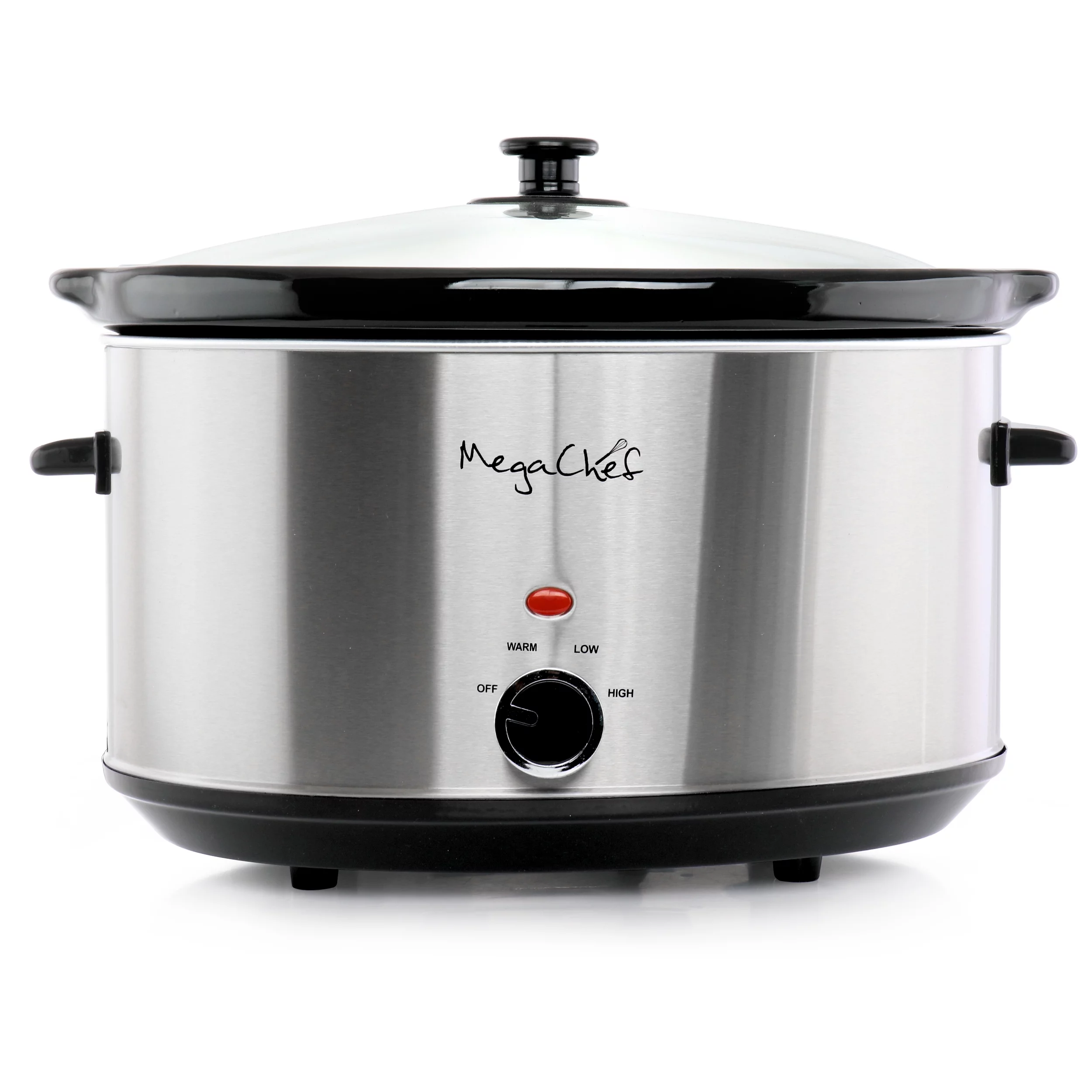 MegaChef 8 Quart Slow Cooker with Bonus Mini 0.6 Quart Warmer